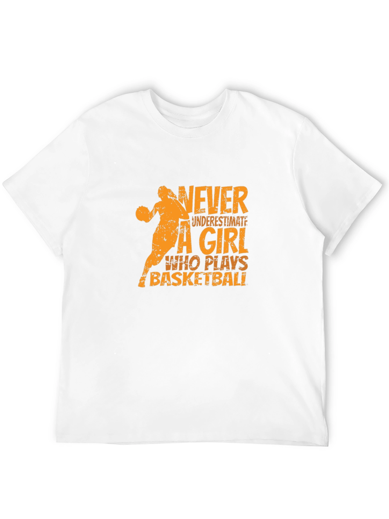 Basketball Girl Graphic T-Shirt - Black