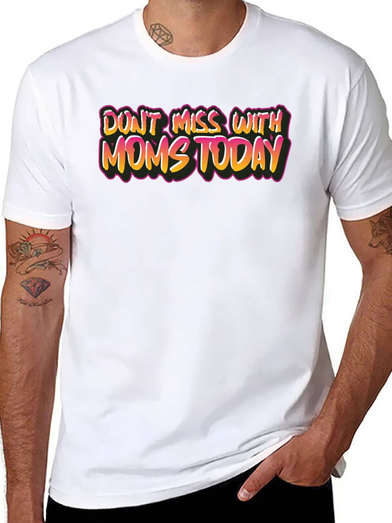 Dont Mess With Moms Today Black Tee
