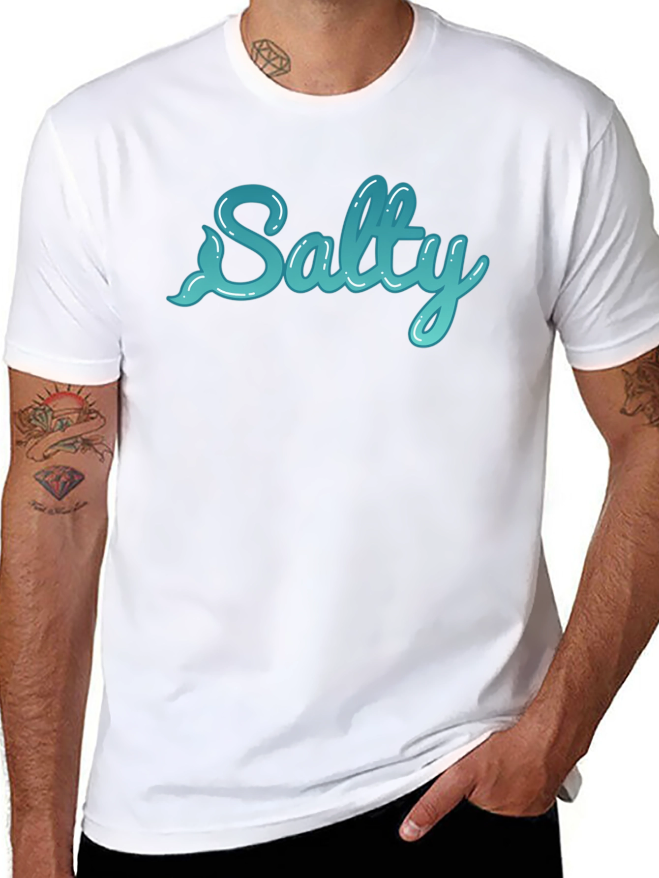 Salty Graphic Tee -  Cool Casual T-Shirt