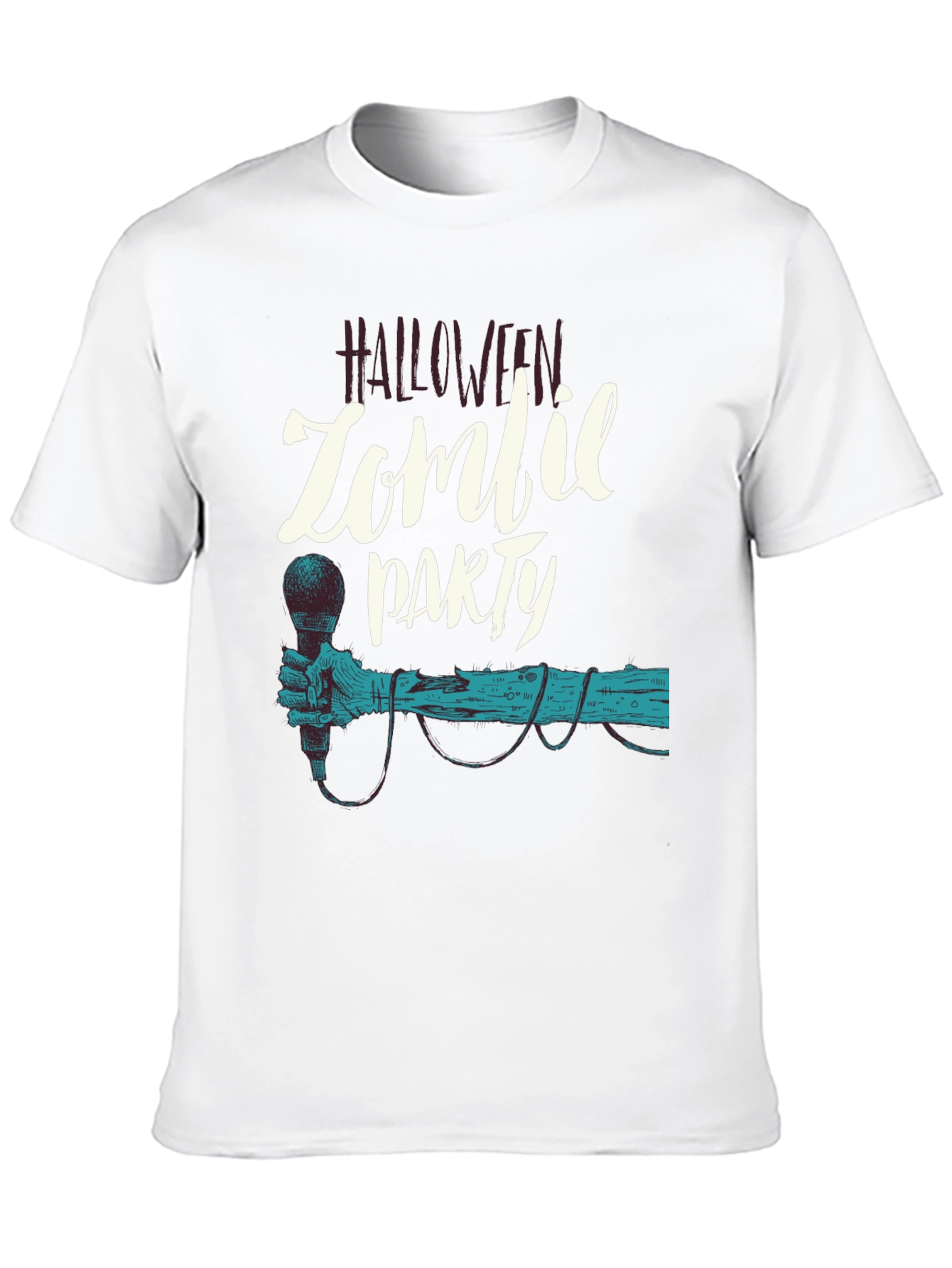 Halloween Zombie Party Black T-Shirt