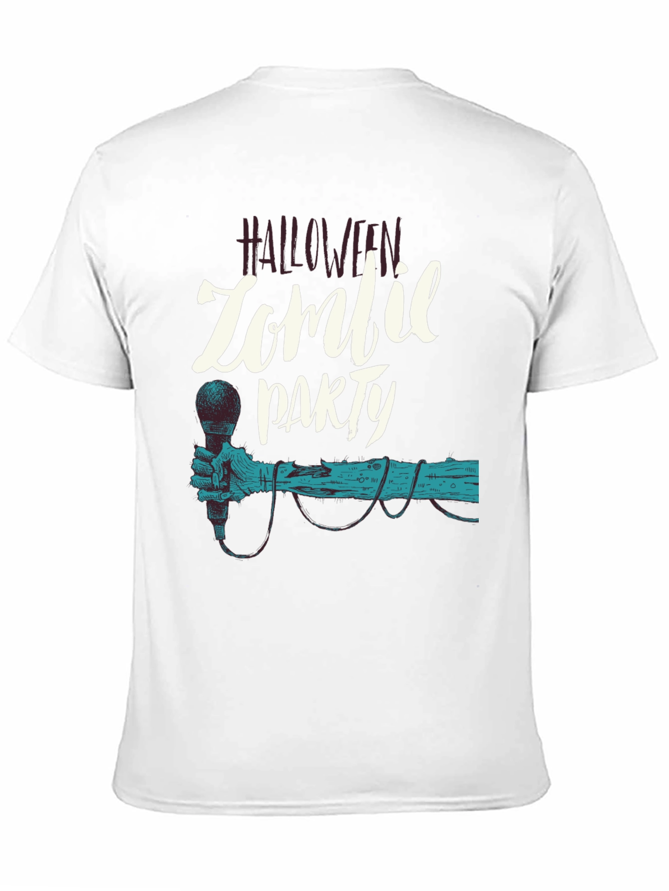 Halloween Zombie Party Black T-Shirt