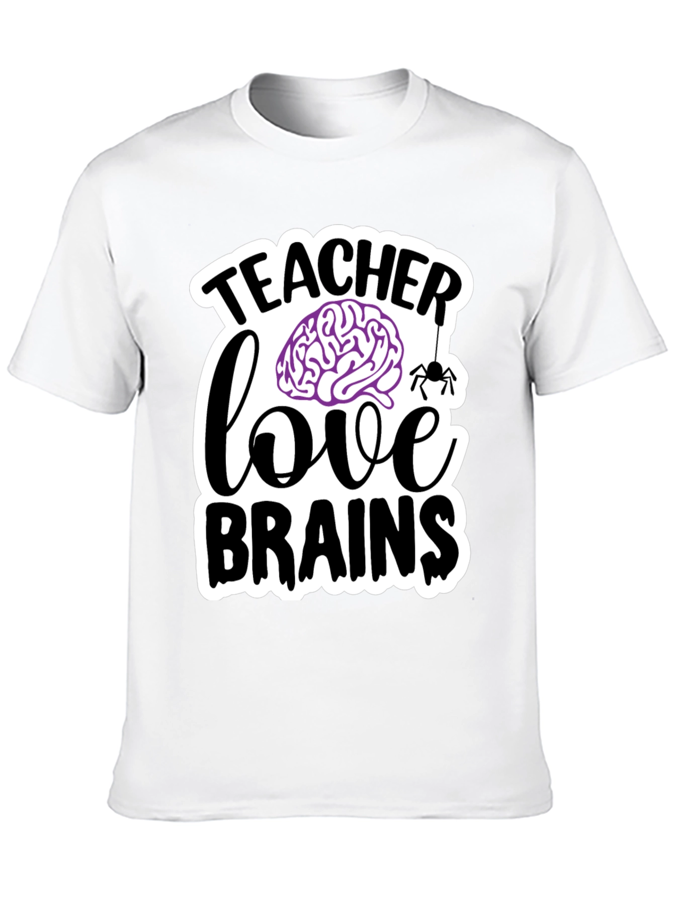 Teacher Love Brains T-Shirt Halloween Tee