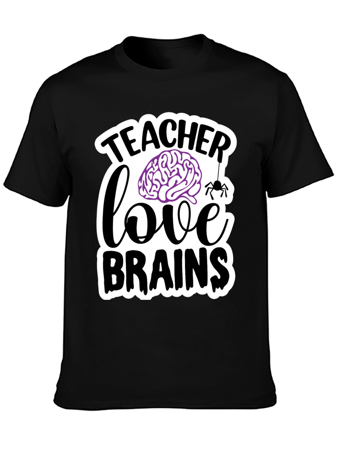 Teacher Love Brains T-Shirt Halloween Tee