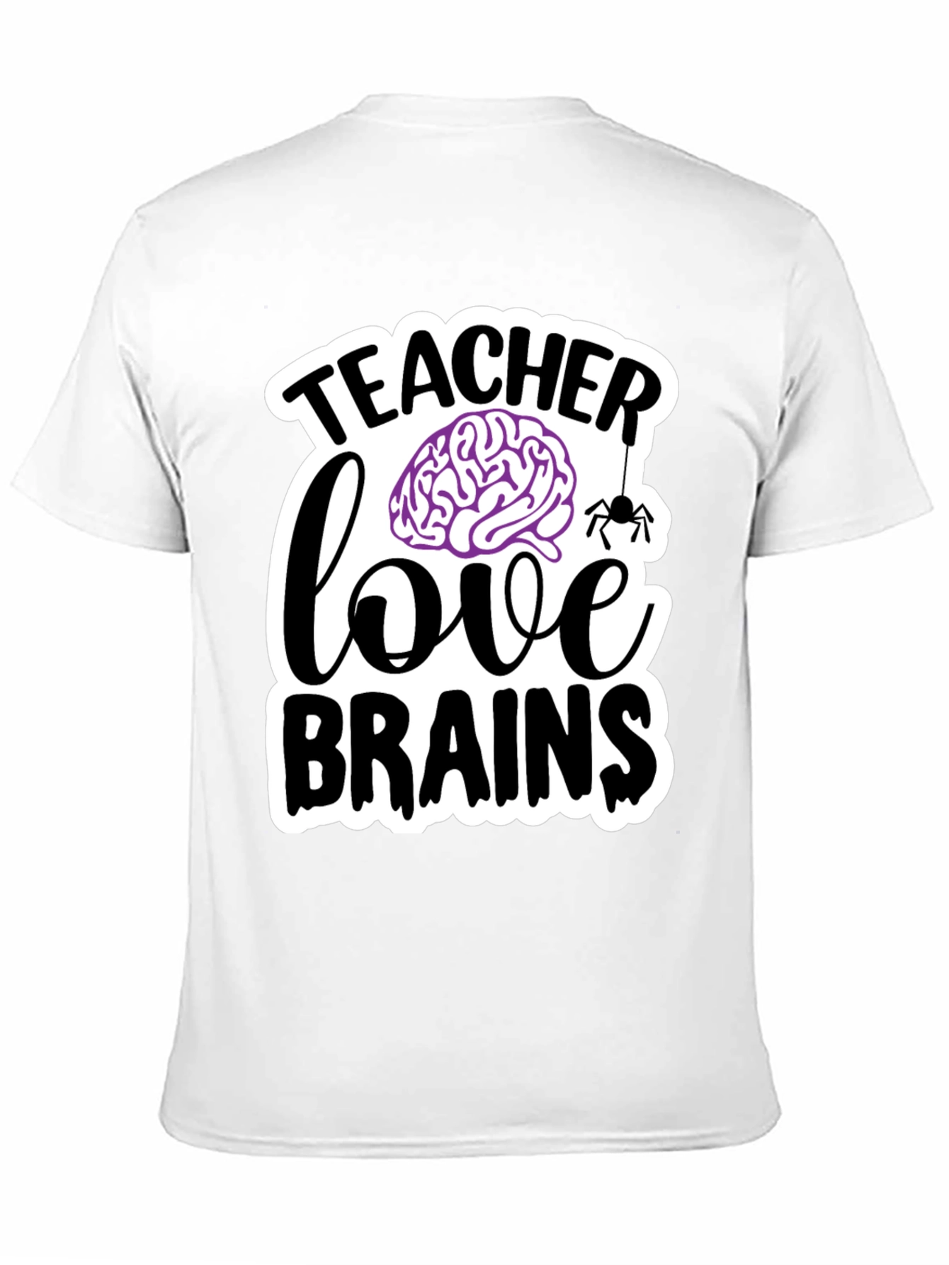 Teacher Love Brains T-Shirt Halloween Tee