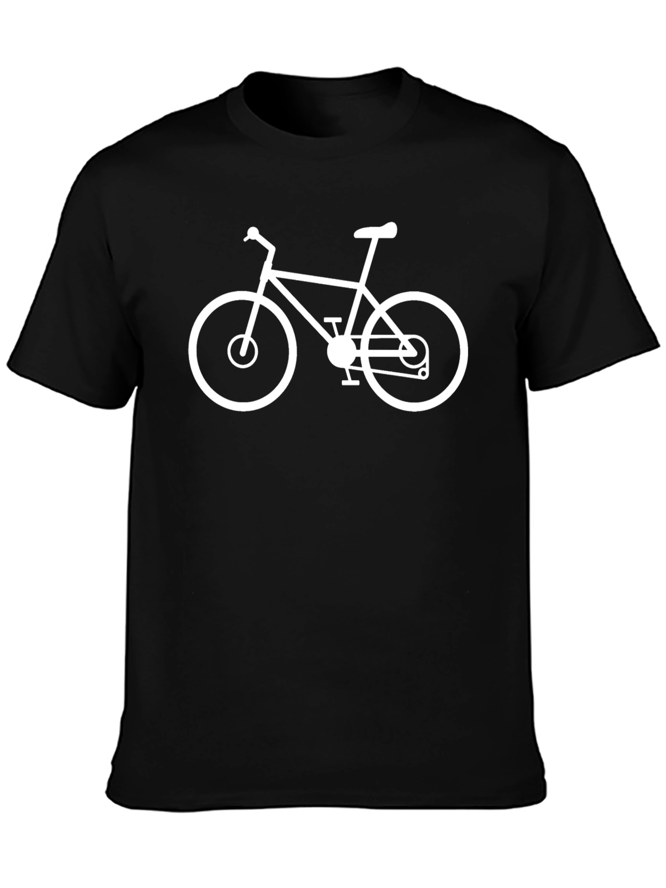 Cool Bicycle Graphic T-Shirt - Black Cotton Tee