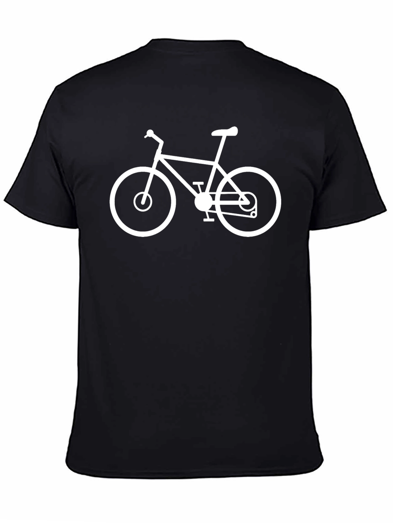 Cool Bicycle Graphic T-Shirt - Black Cotton Tee