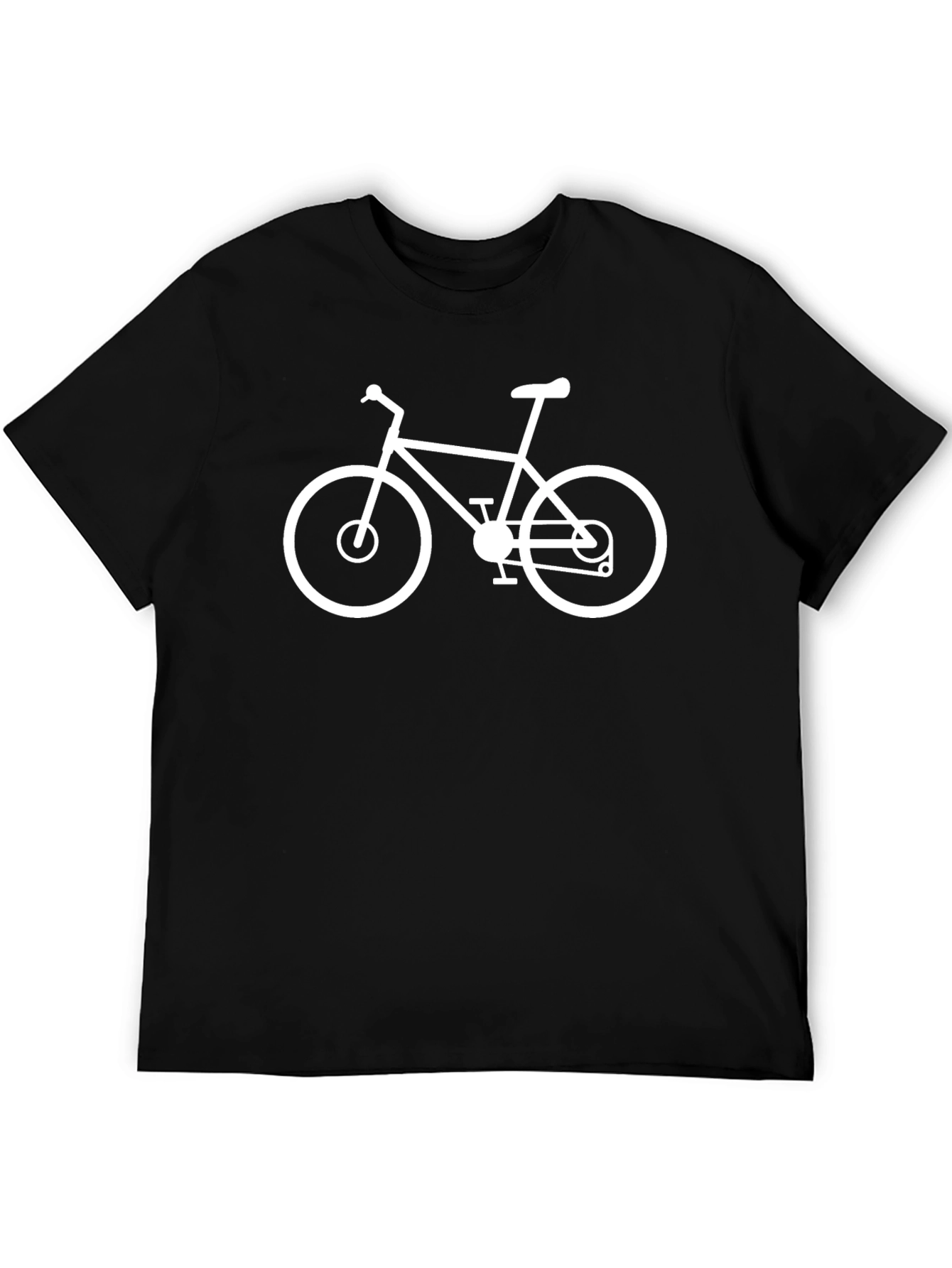Cool Bicycle Graphic T-Shirt - Black Cotton Tee