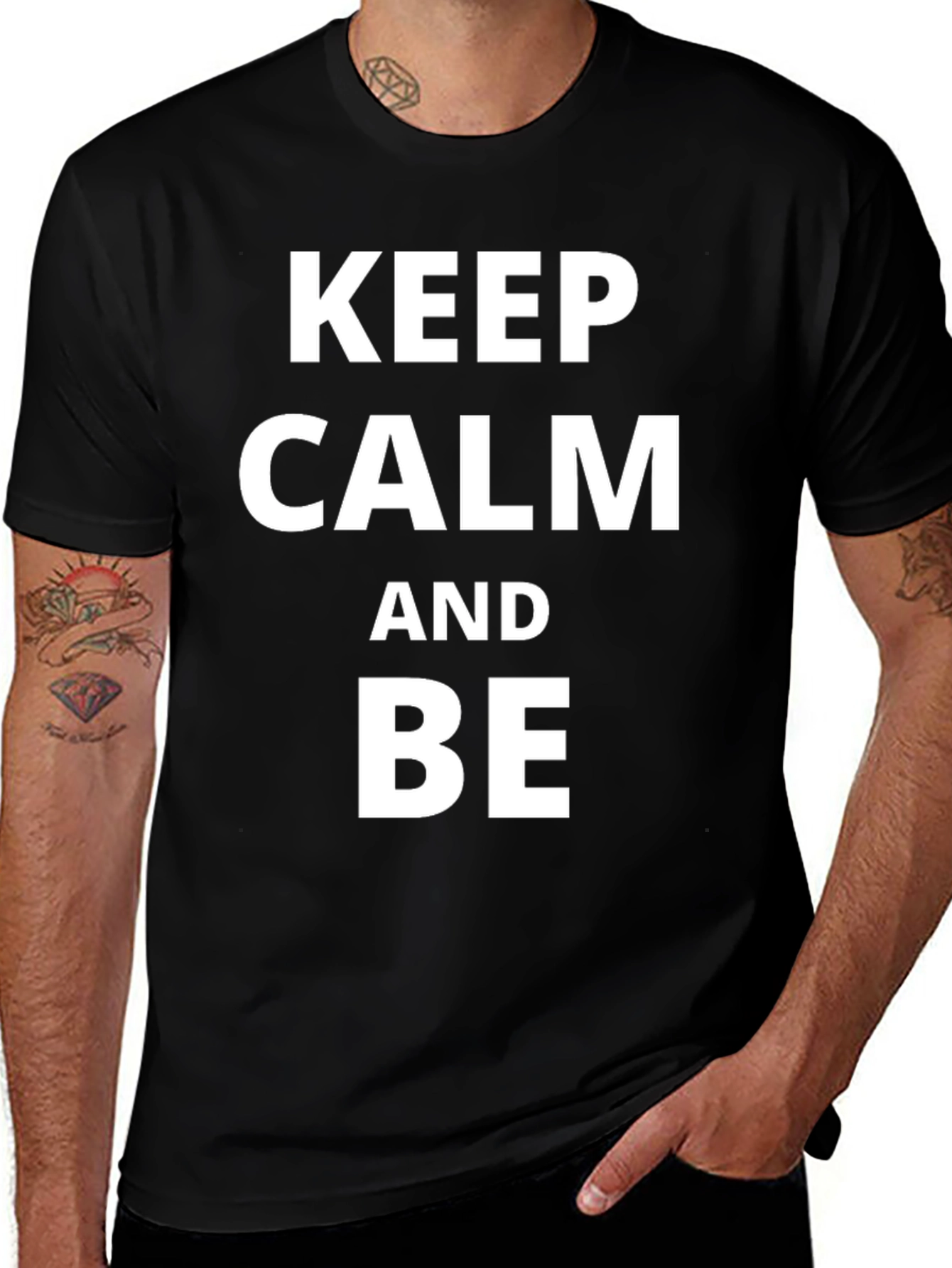 Keep Calm & Be T-Shirt - Classic Crew Neck