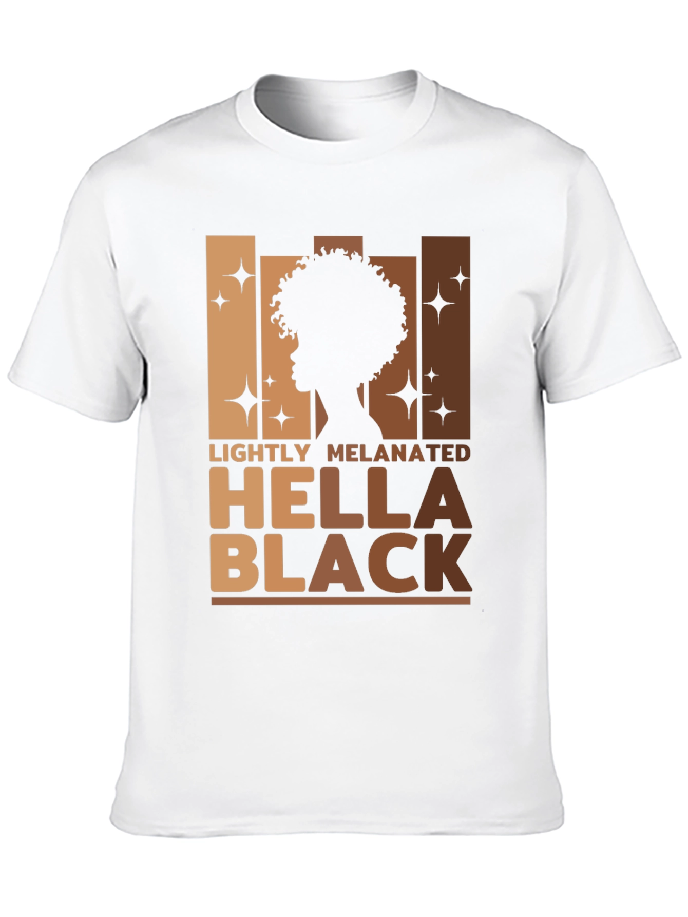 Lightly Melanated Hella Black Graphic Tee