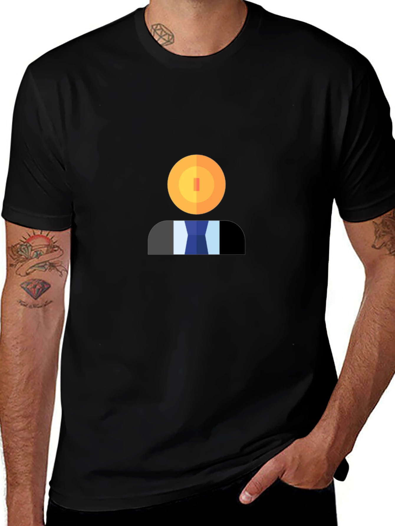 Geometric Head T-Shirt - Modern Graphic Tee