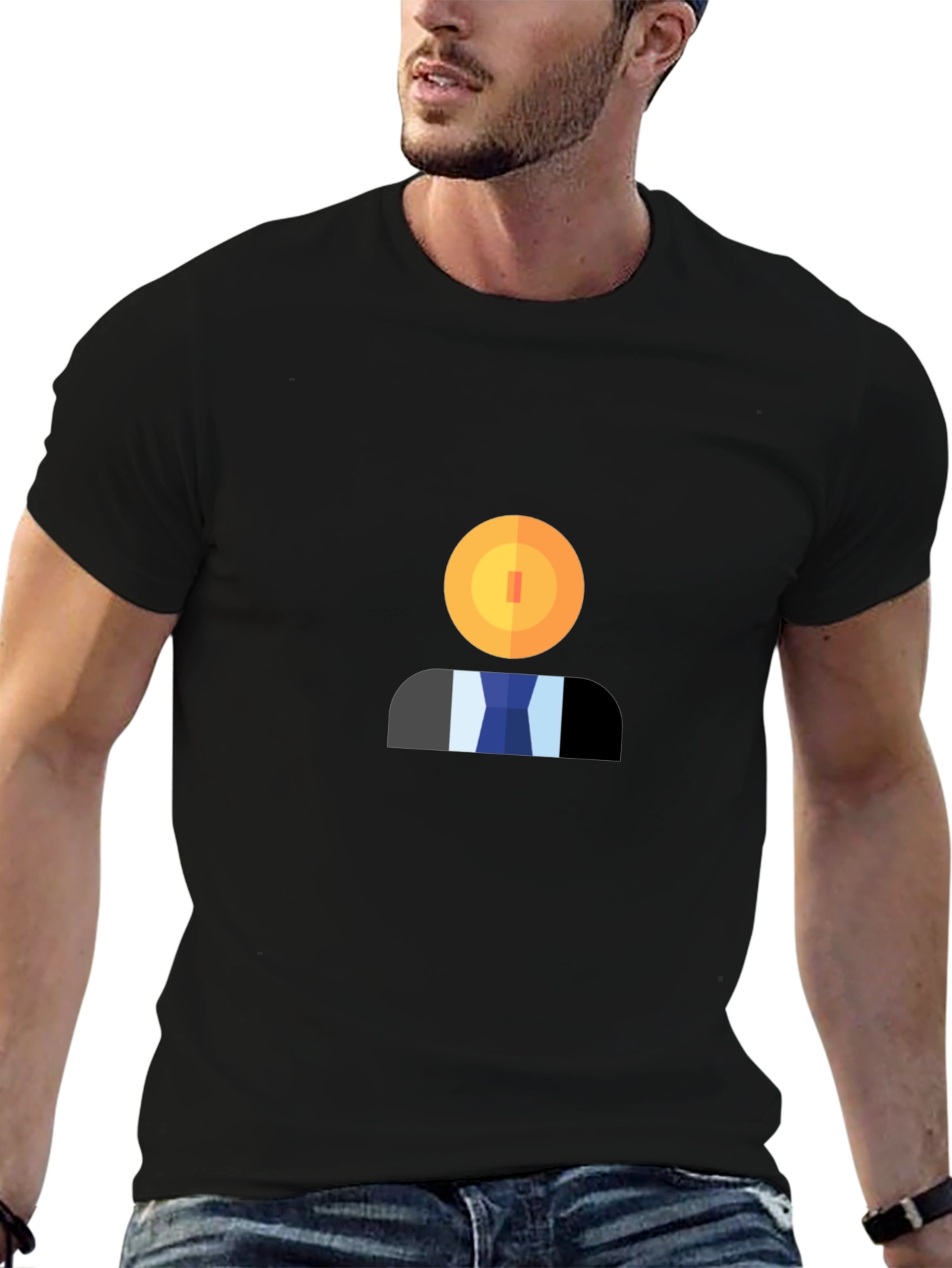 Geometric Head T-Shirt - Modern Graphic Tee