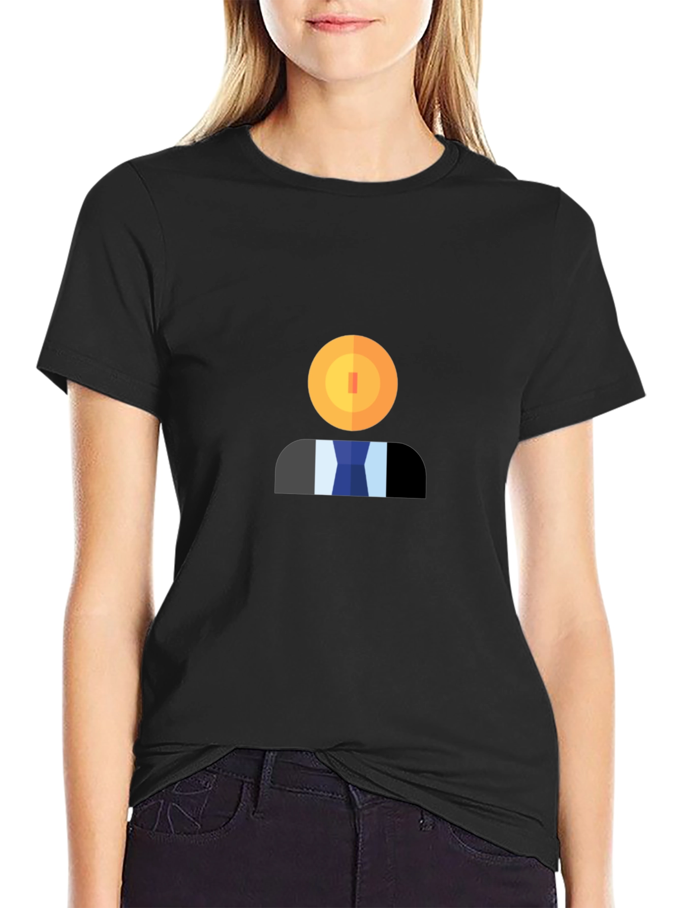 Geometric Head T-Shirt - Modern Graphic Tee