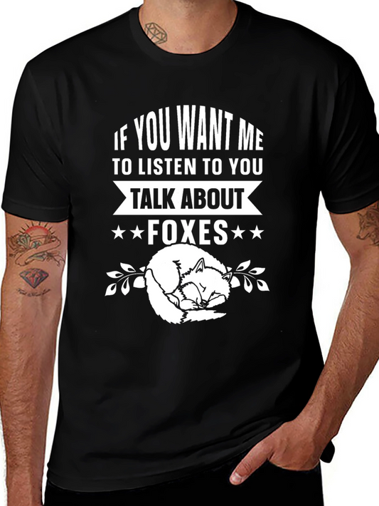 Fox Lover T-Shirt - Talk About Foxes Tee