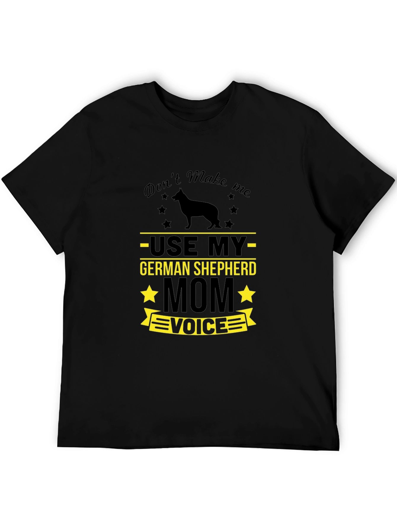German Shepherd Mom T-Shirt - Black