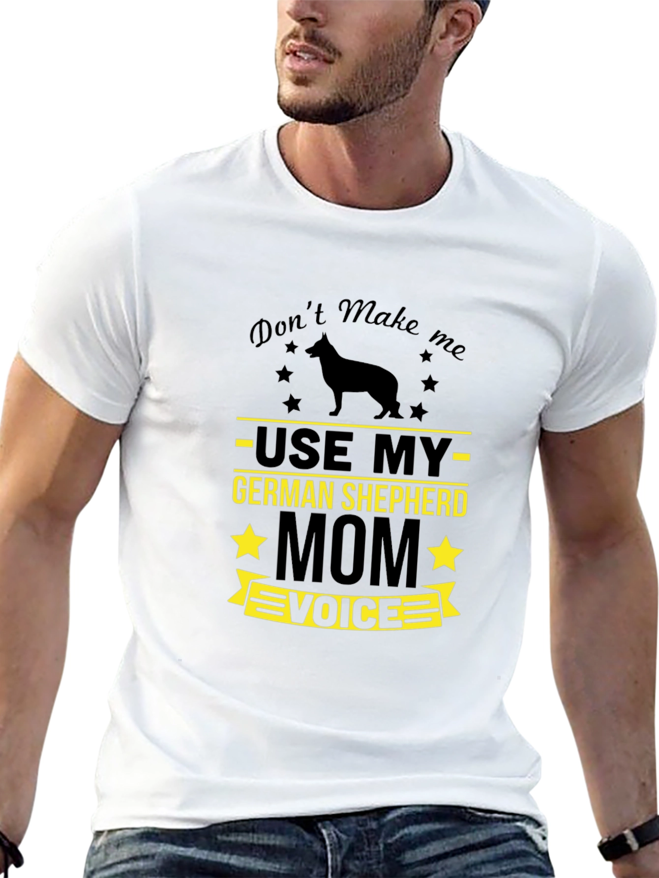 German Shepherd Mom T-Shirt - Black