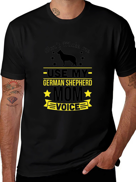 German Shepherd Mom T-Shirt - Black