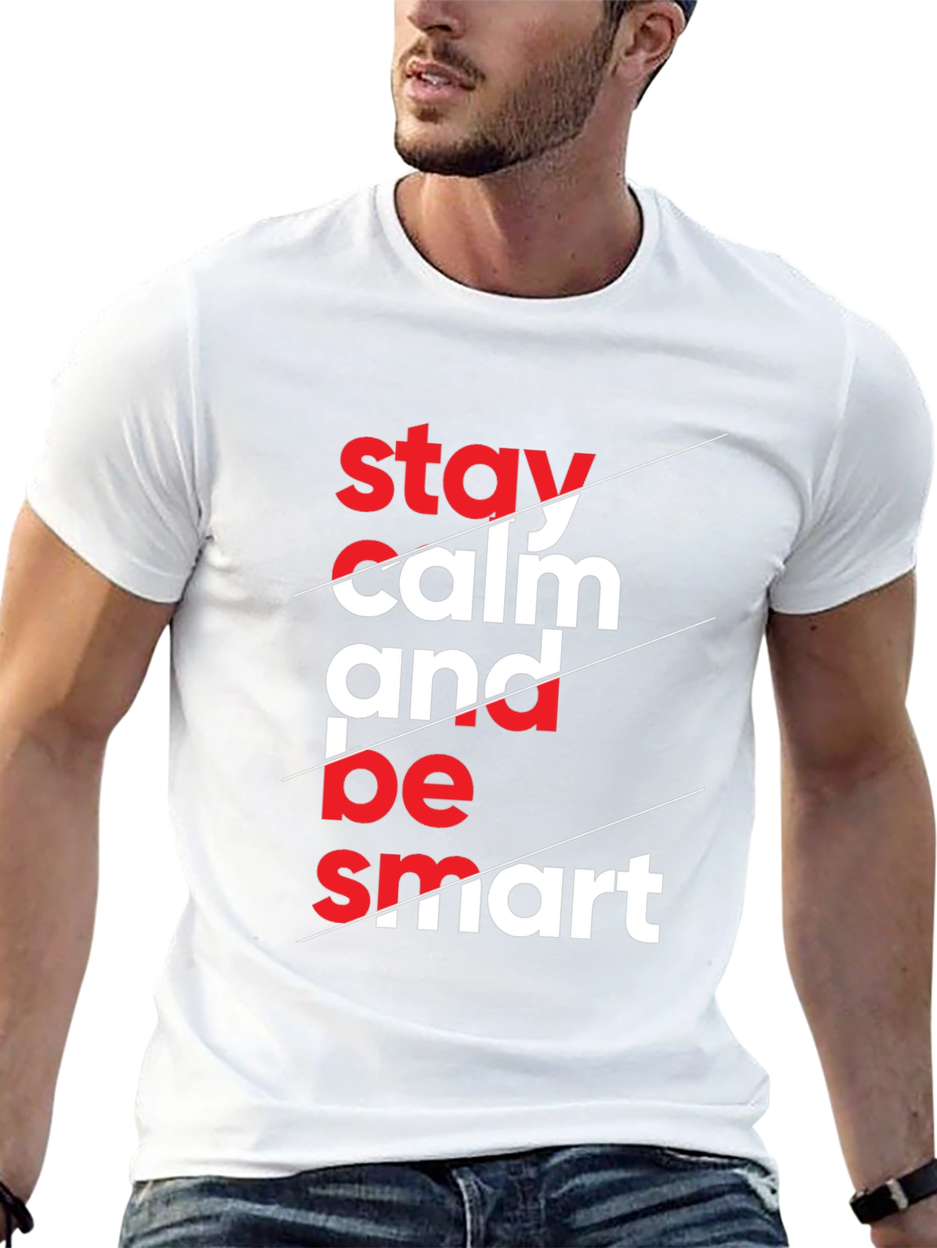 Stay Calm & Be Smart Graphic Tee