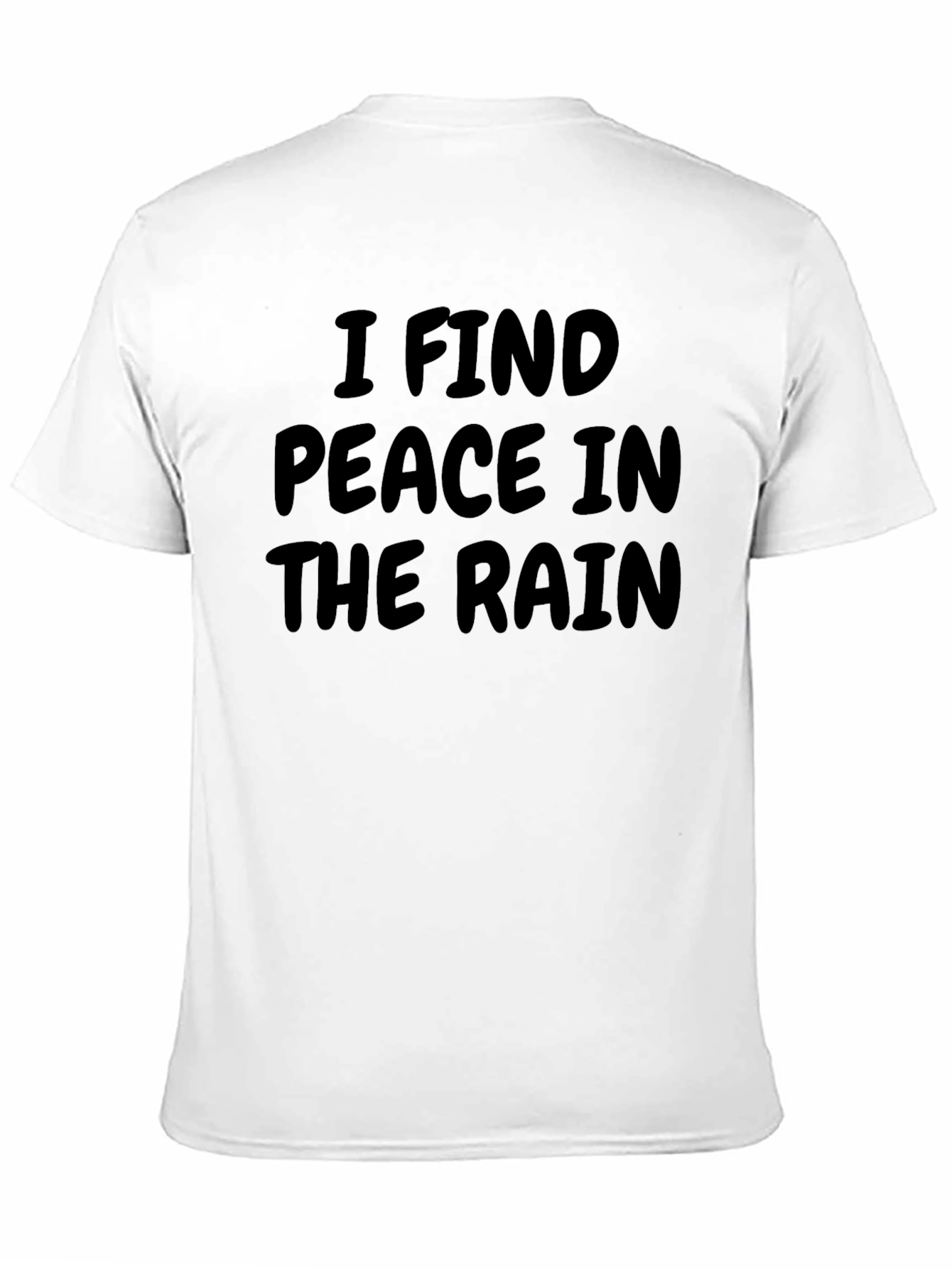 Peace in the Rain Black T-Shirt