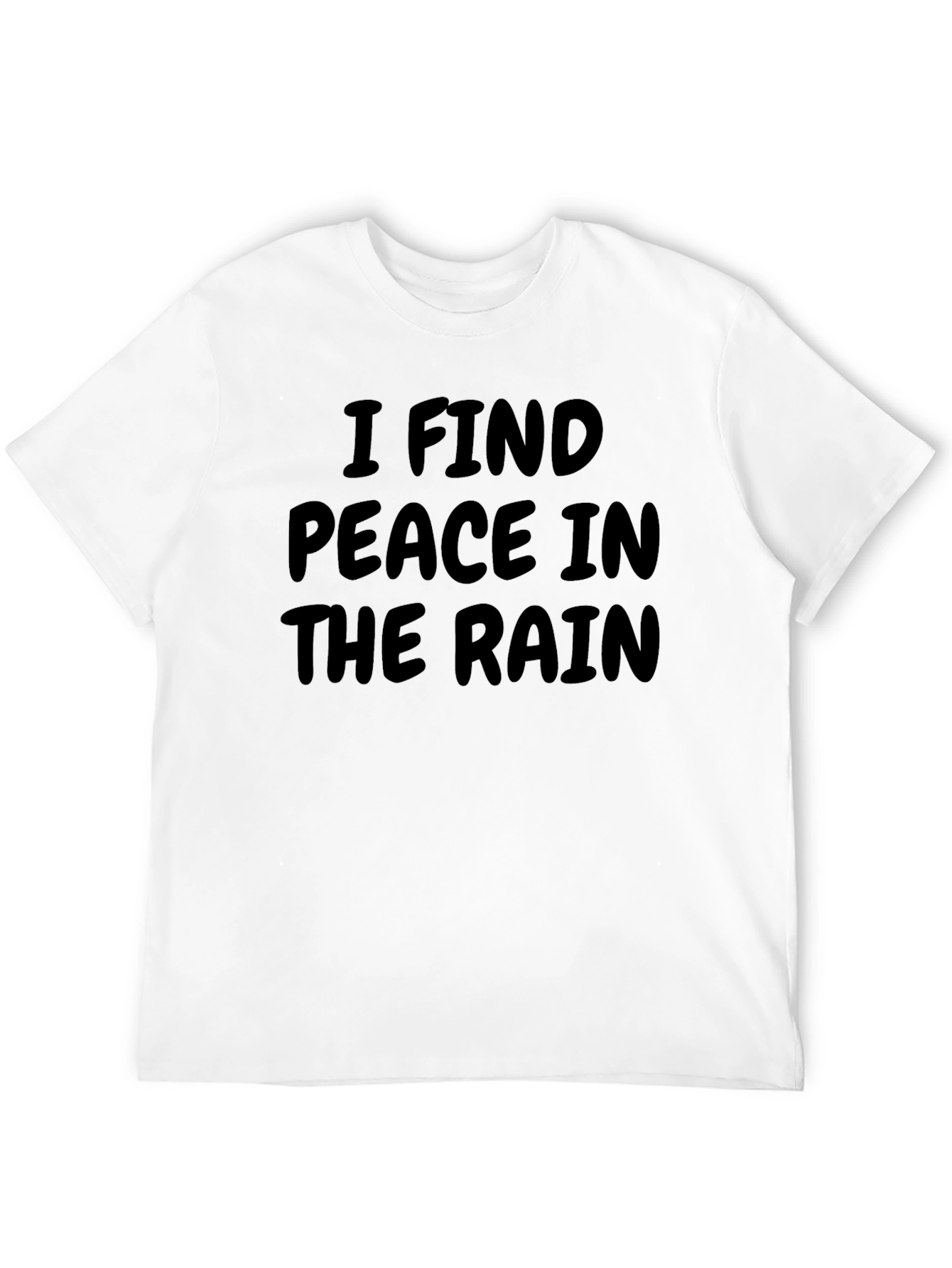 Peace in the Rain Black T-Shirt