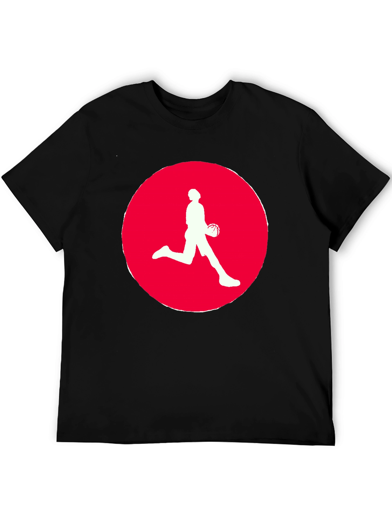 Mens Black Basketball Graphic T-Shirt