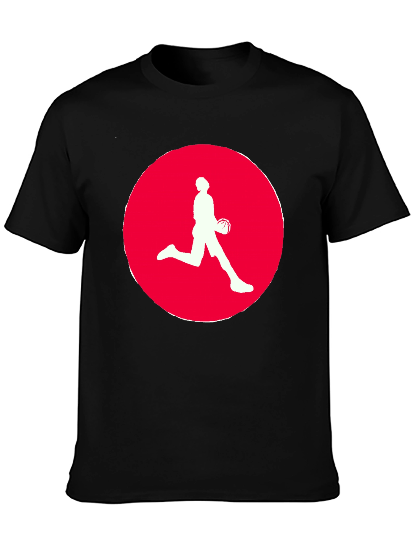 Mens Black Basketball Graphic T-Shirt