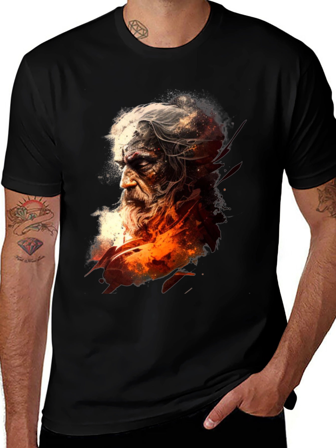 Wizard Graphic Black T-Shirt