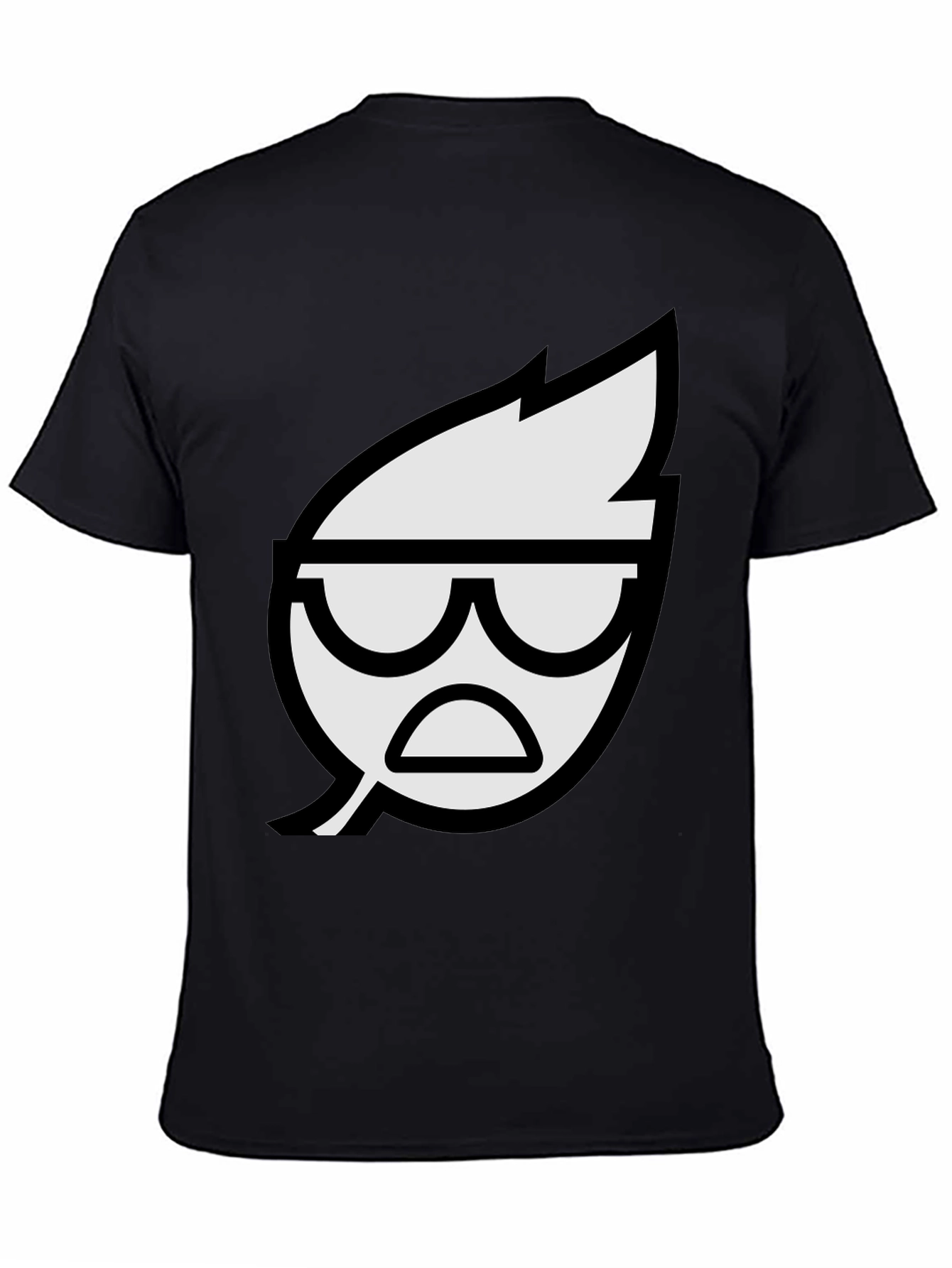 Cool Leaf Graphic Black T-Shirt