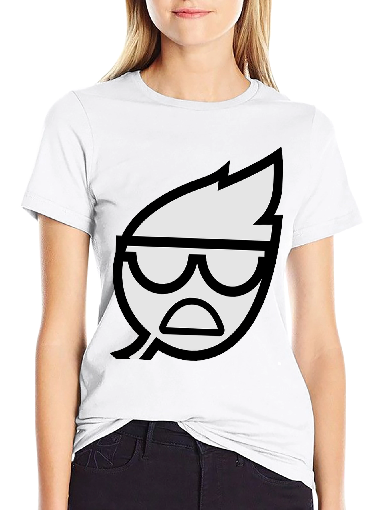 Cool Leaf Graphic Black T-Shirt