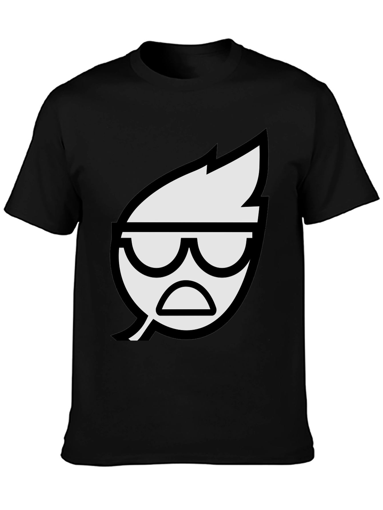 Cool Leaf Graphic Black T-Shirt