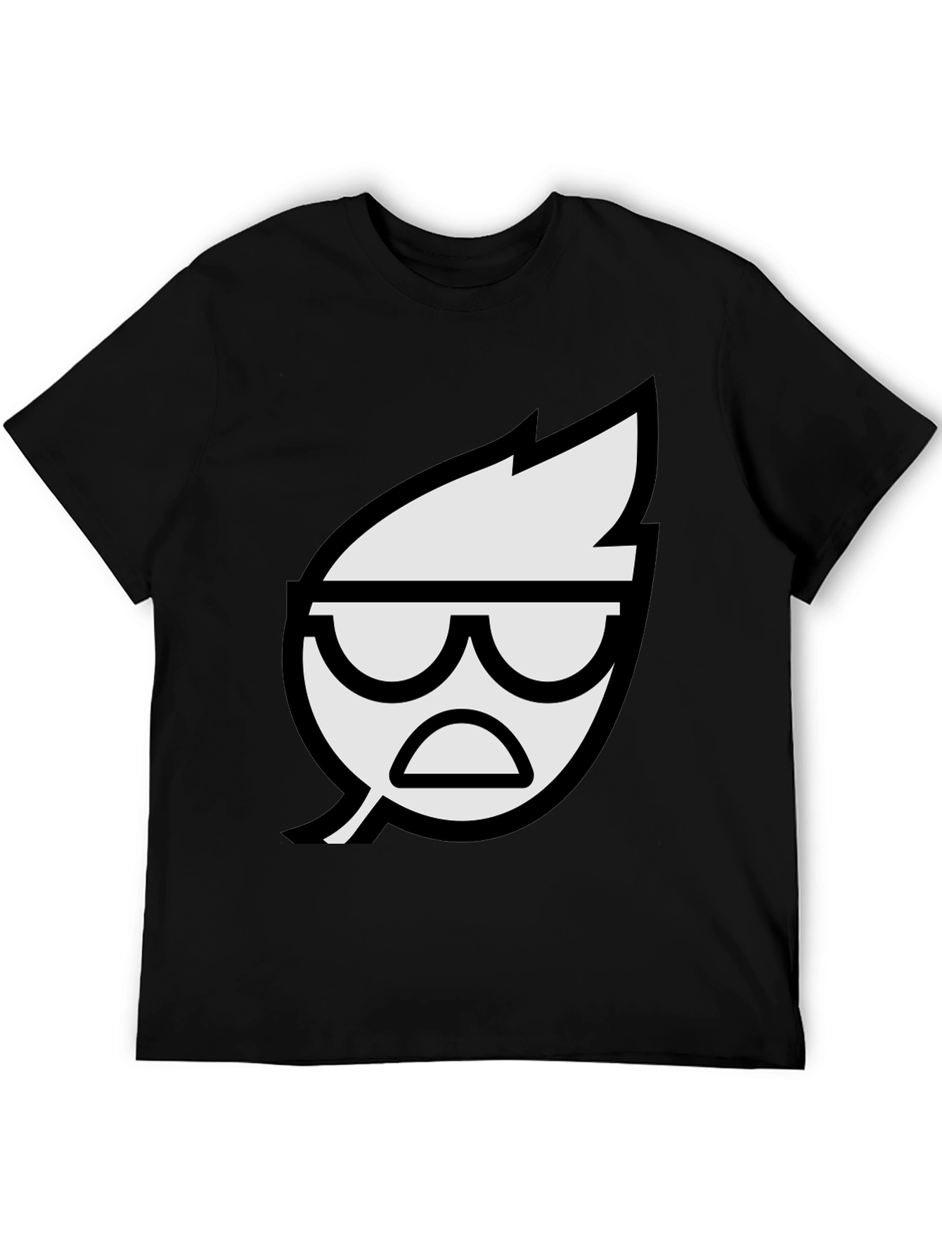Cool Leaf Graphic Black T-Shirt