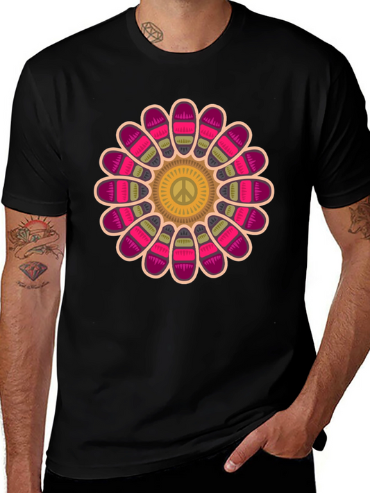 Peace Flower Graphic T-Shirt