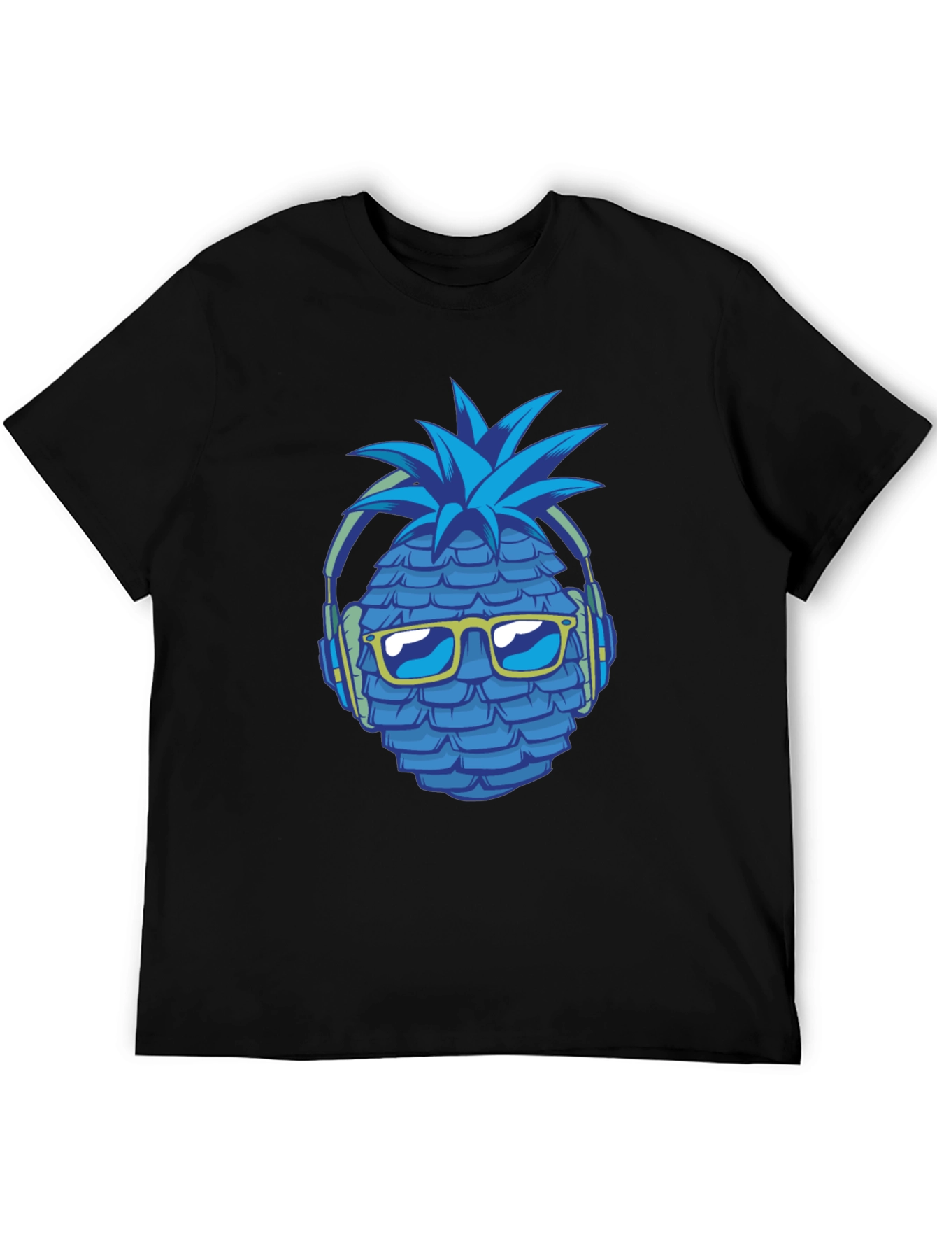 Cool Pineapple Headphones Graphic T-Shirt