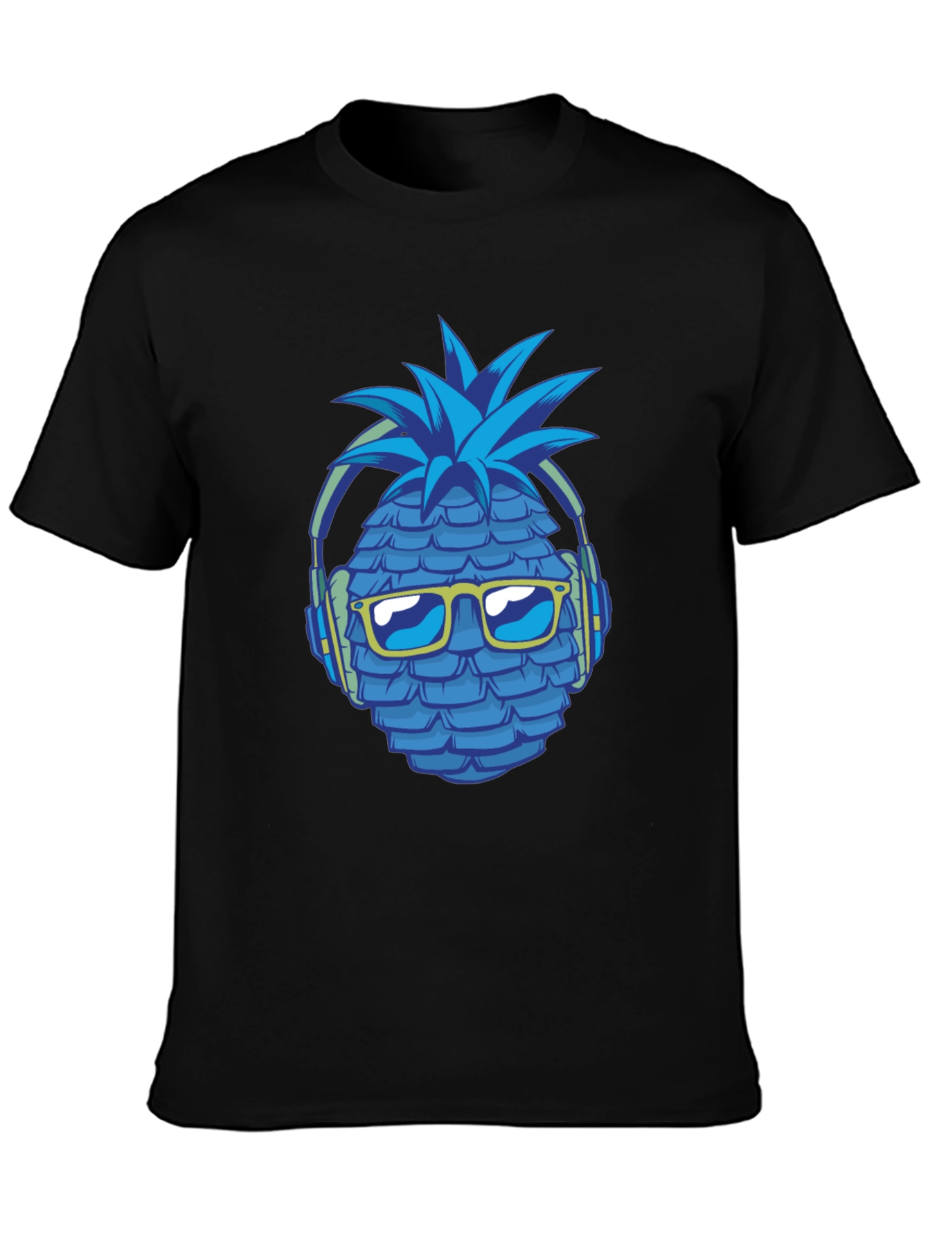 Cool Pineapple Headphones Graphic T-Shirt