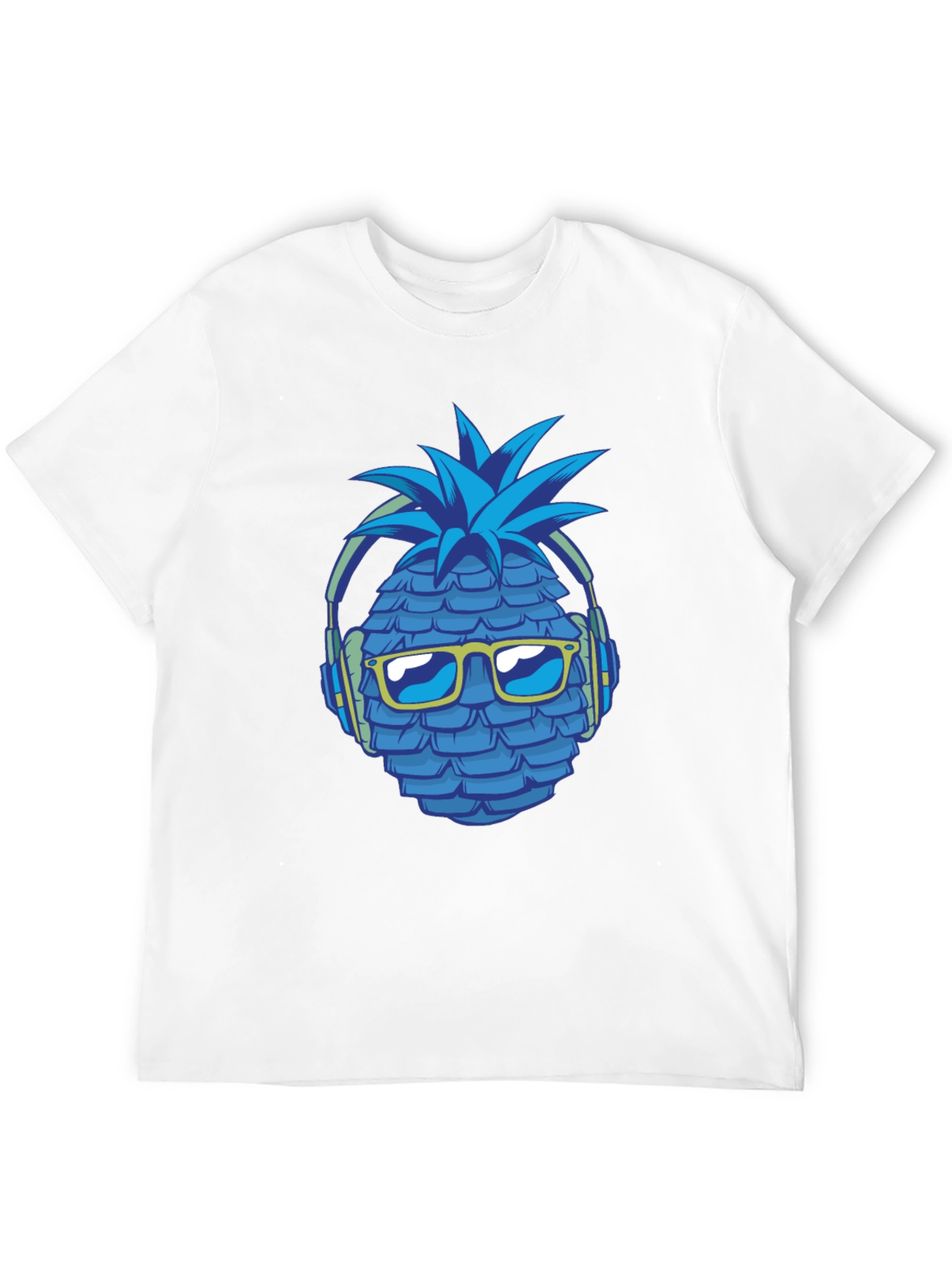 Cool Pineapple Headphones Graphic T-Shirt