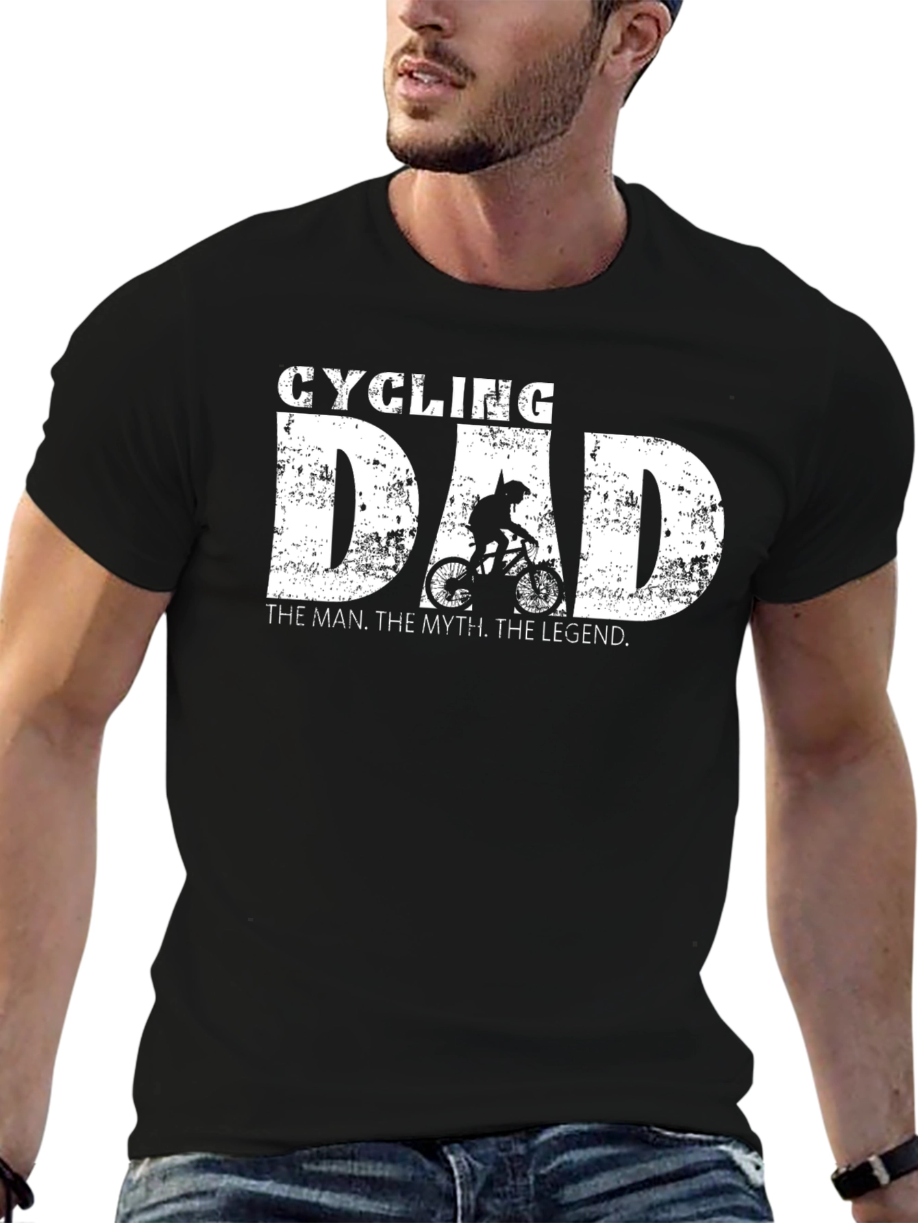 Cycling Dad T-Shirt: The Man The Myth The Legend