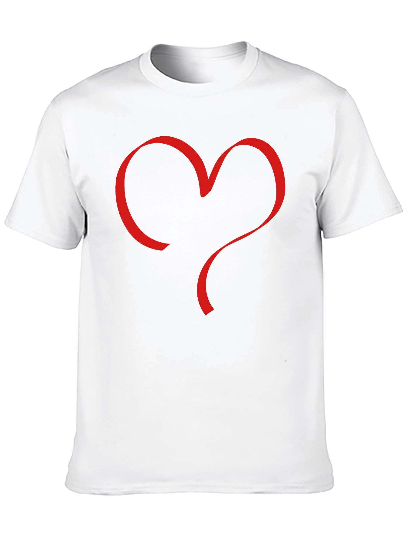 Heart Graphic Tee - Modern Valentines Day Style