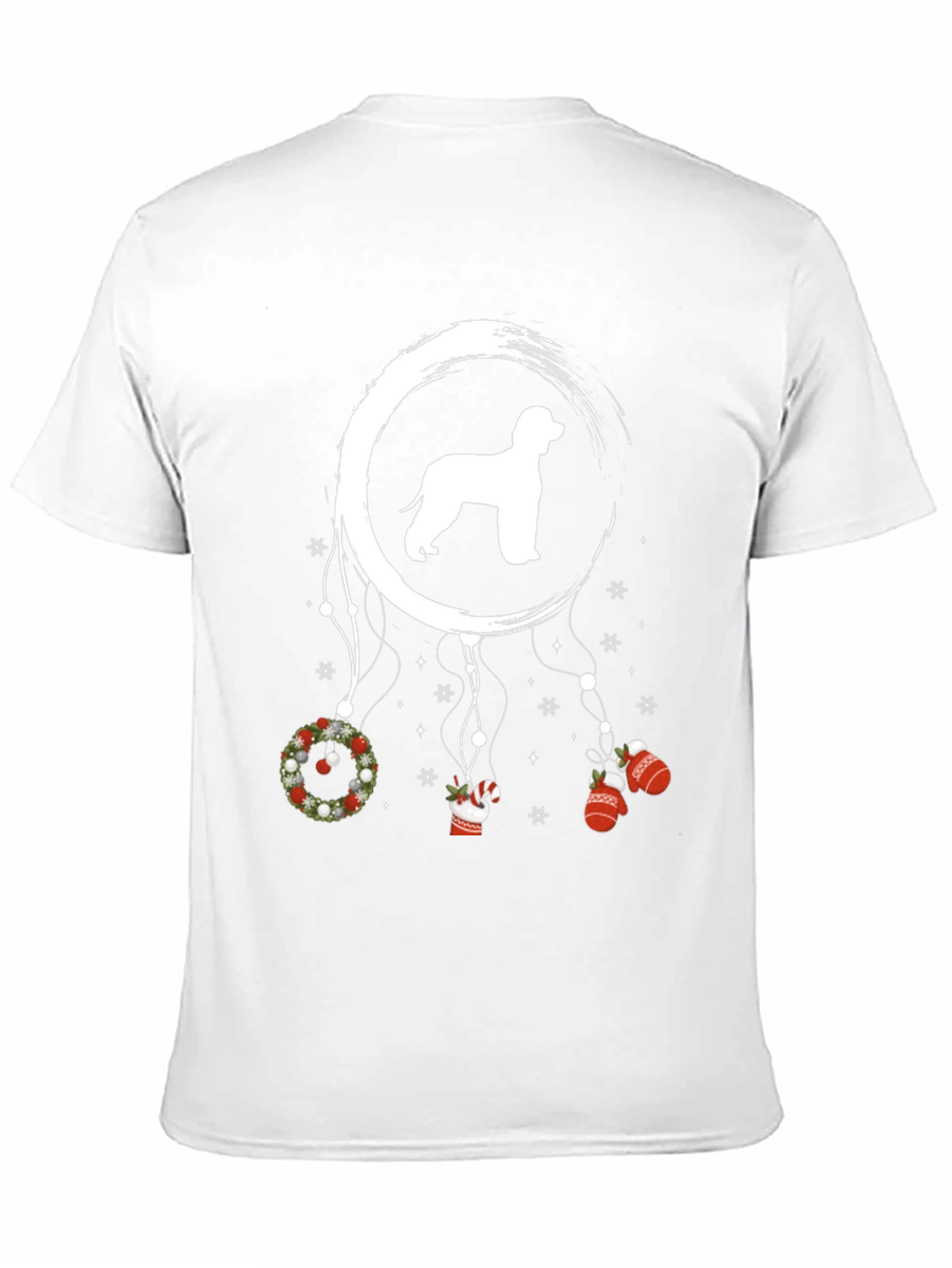 Holiday Dog Silhouette Graphic Tee