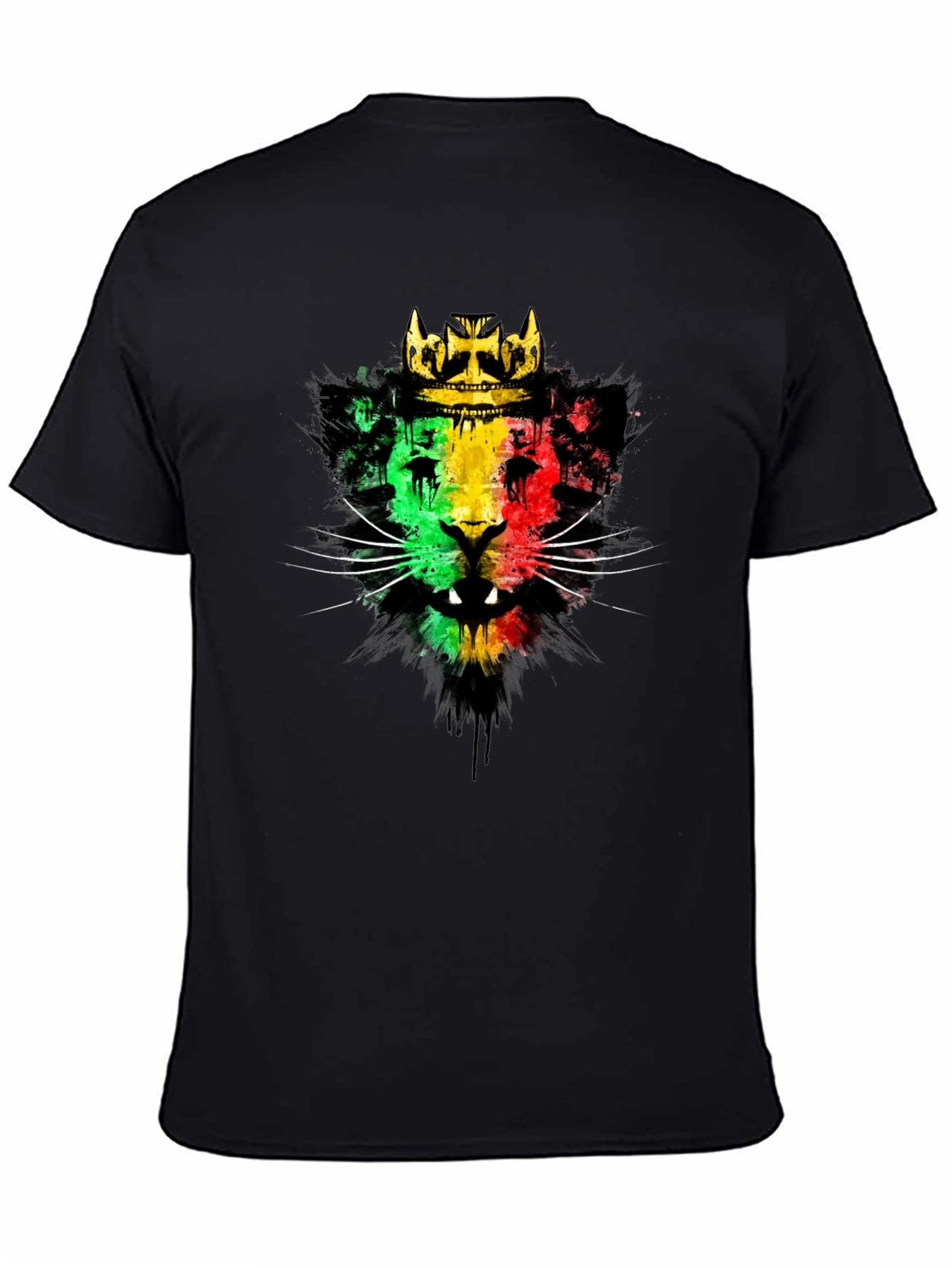 Rasta Lion Crown Graphic T-Shirt