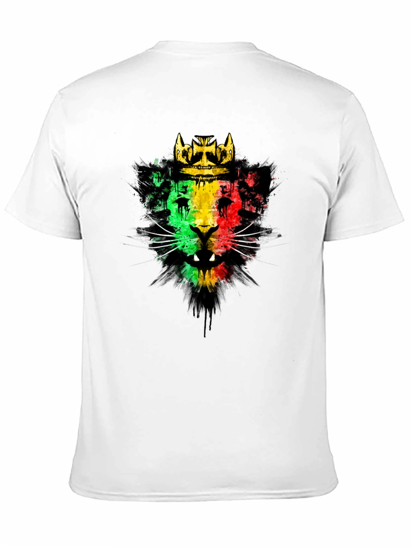 Rasta Lion Crown Graphic T-Shirt