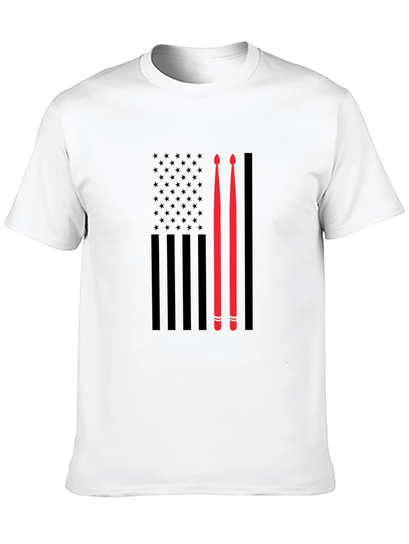 Drummer American Flag T-Shirt