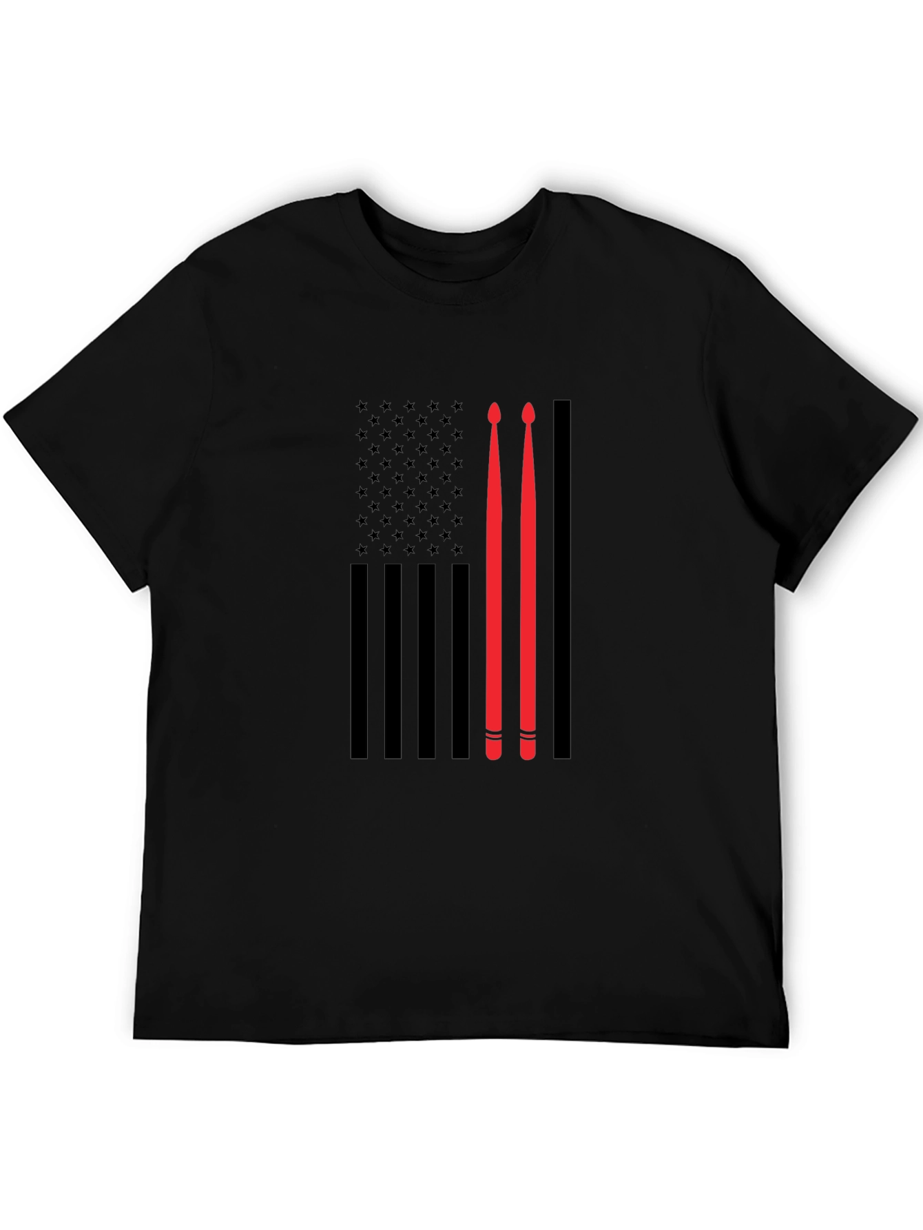 Drummer American Flag T-Shirt