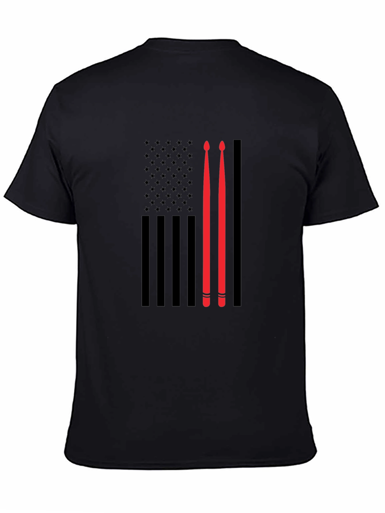Drummer American Flag T-Shirt