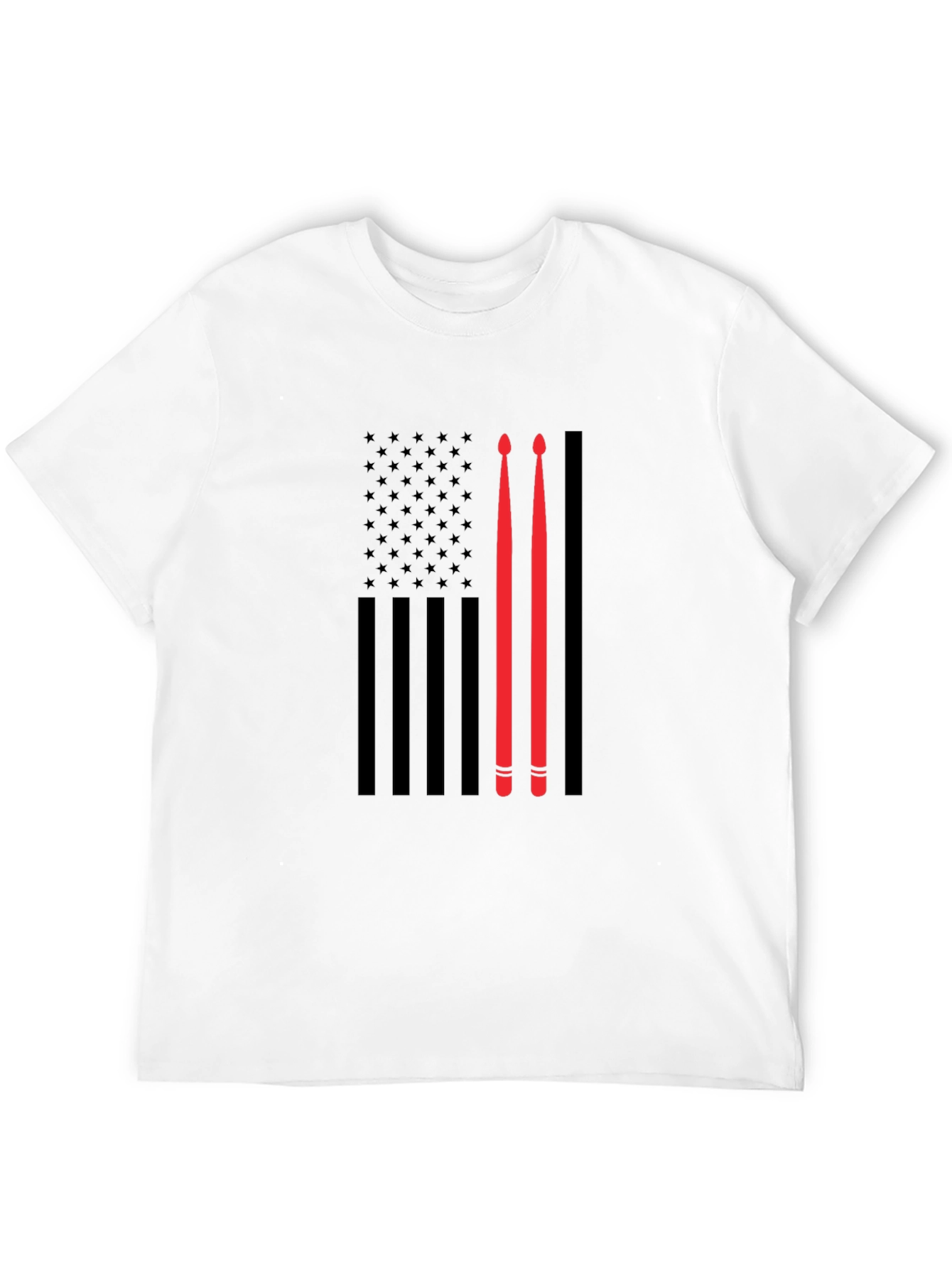 Drummer American Flag T-Shirt
