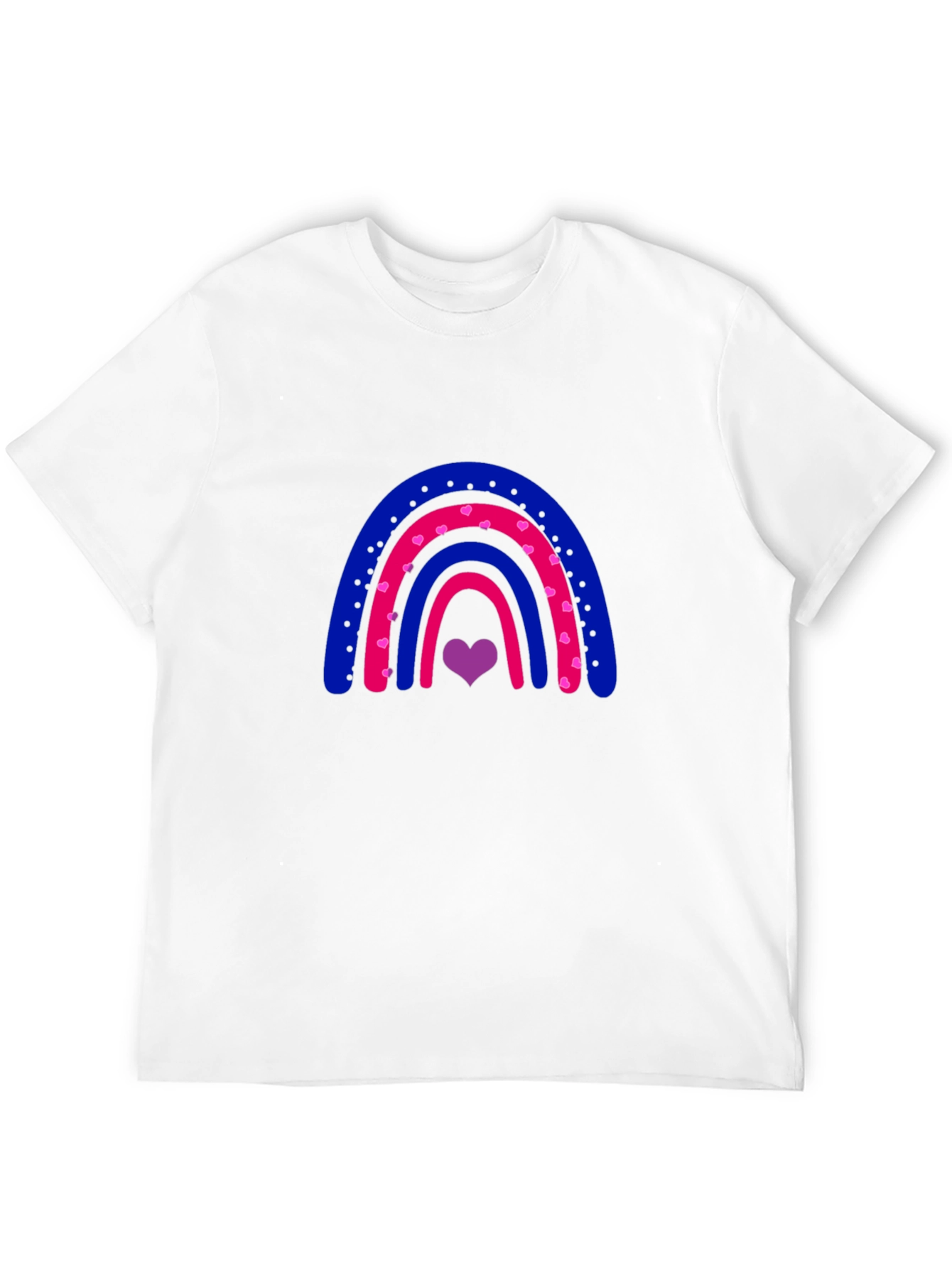Bisexual Pride Rainbow Heart T-Shirt