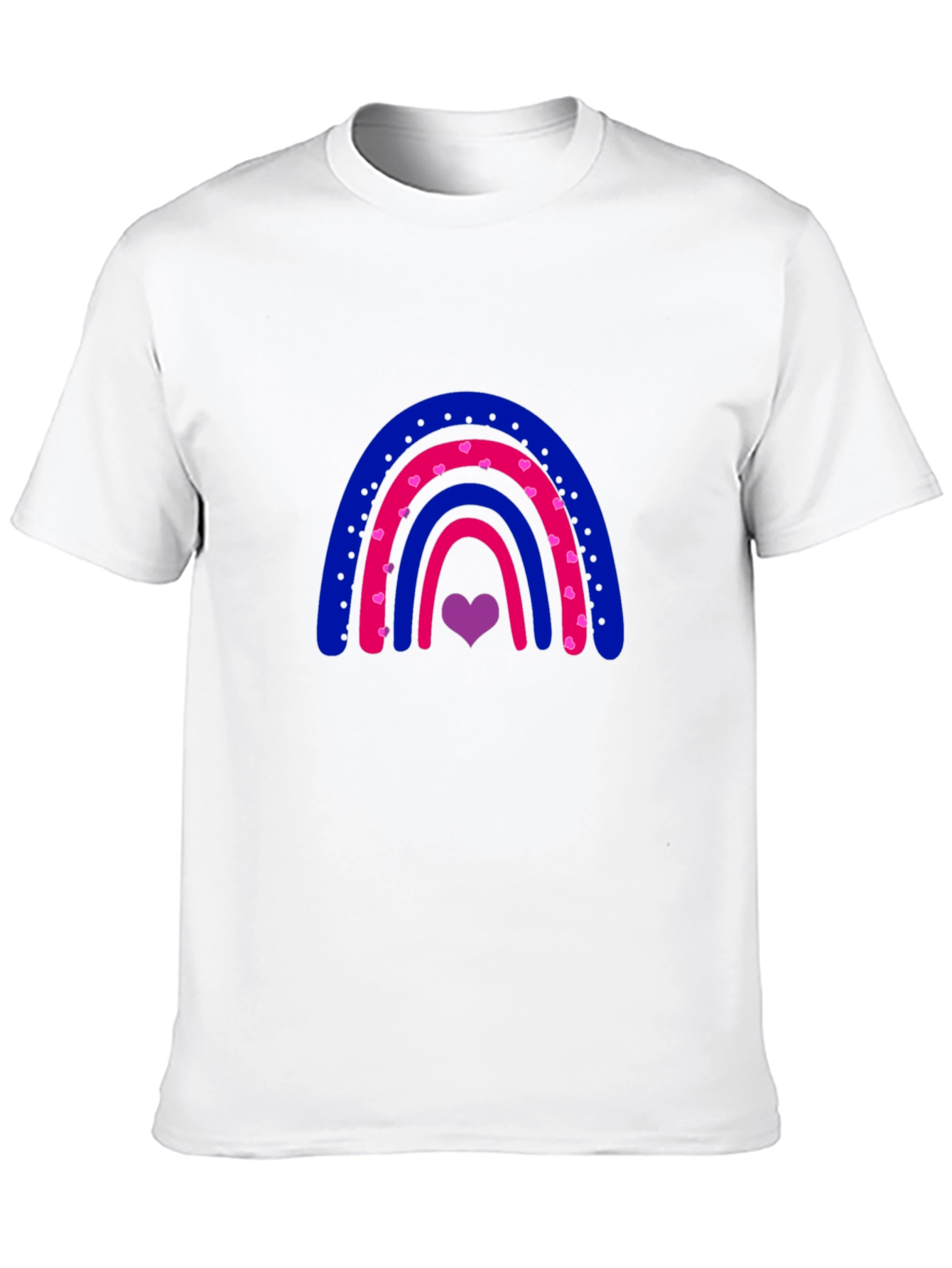 Bisexual Pride Rainbow Heart T-Shirt