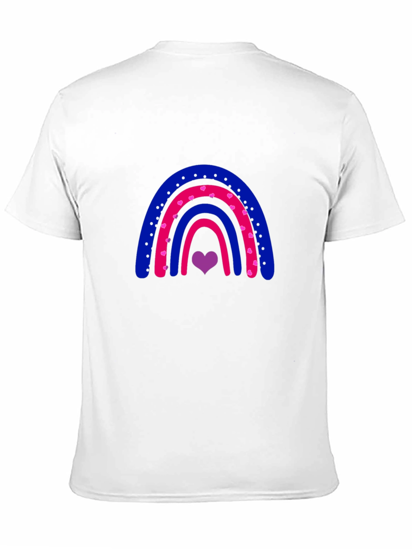 Bisexual Pride Rainbow Heart T-Shirt