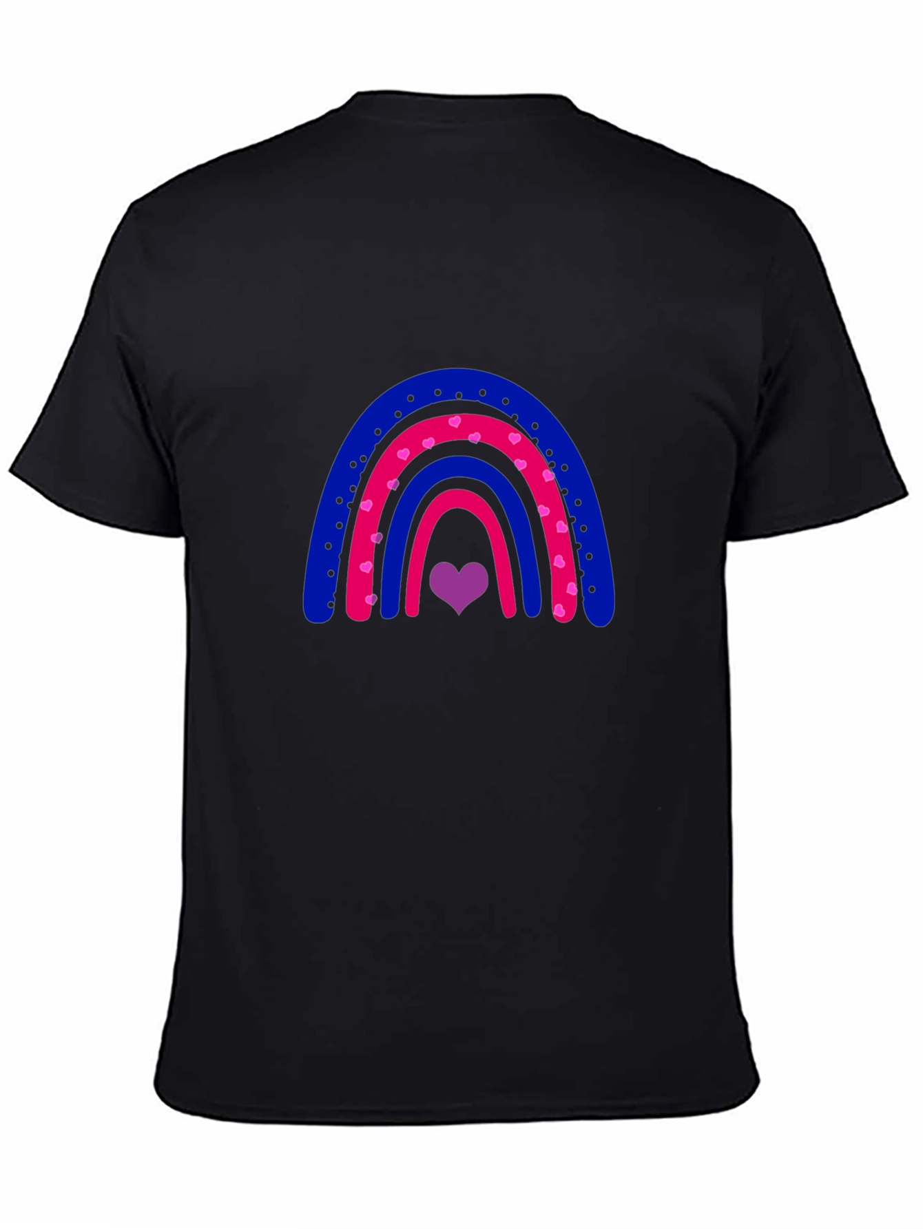 Bisexual Pride Rainbow Heart T-Shirt