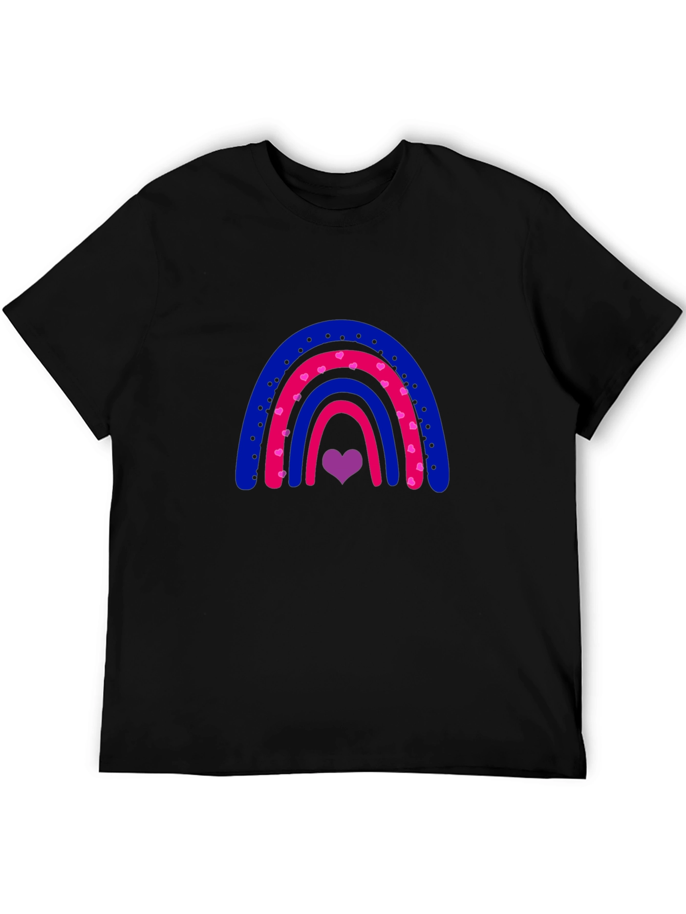 Bisexual Pride Rainbow Heart T-Shirt