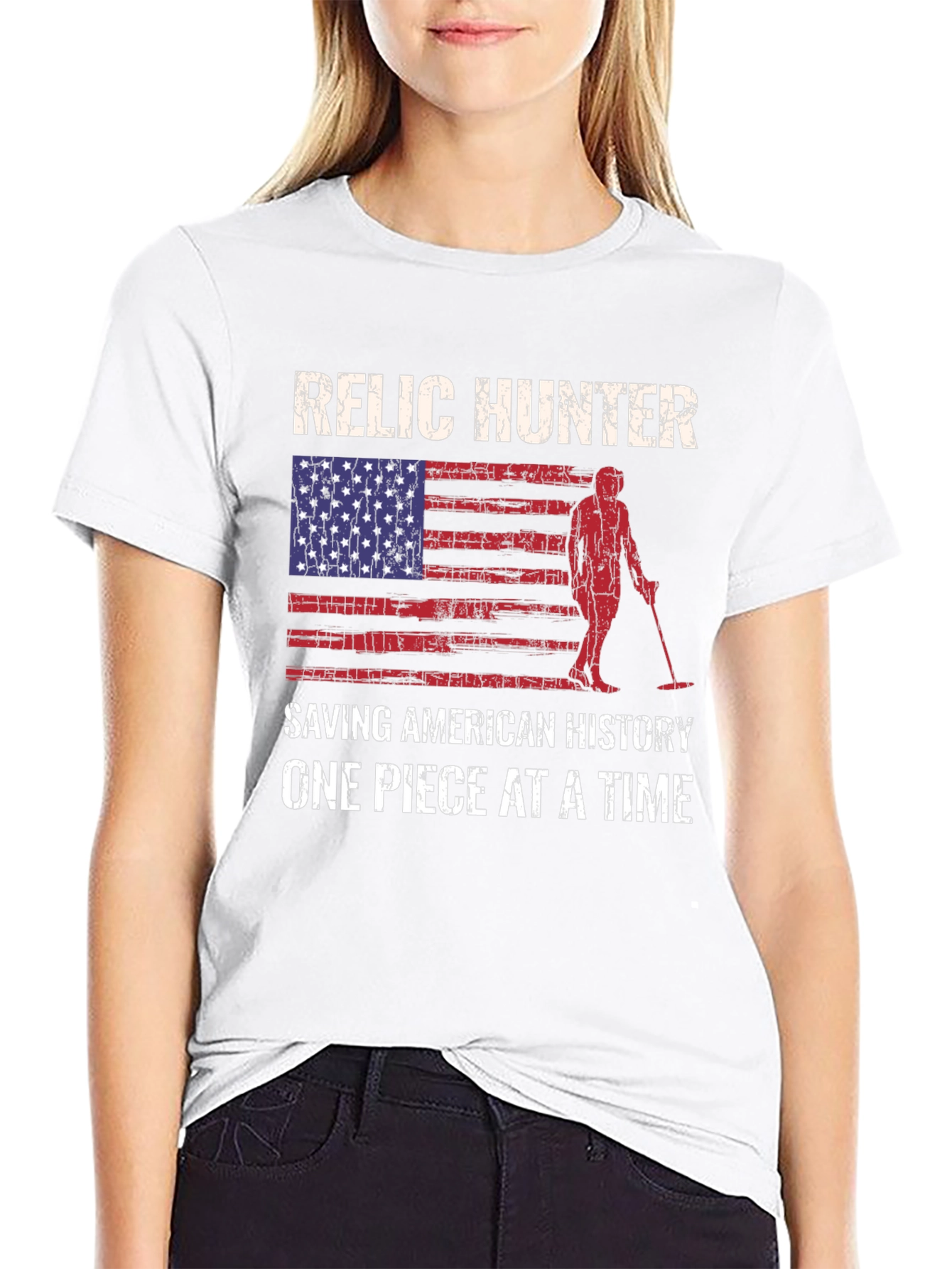 Relic Hunter American Flag T-Shirt
