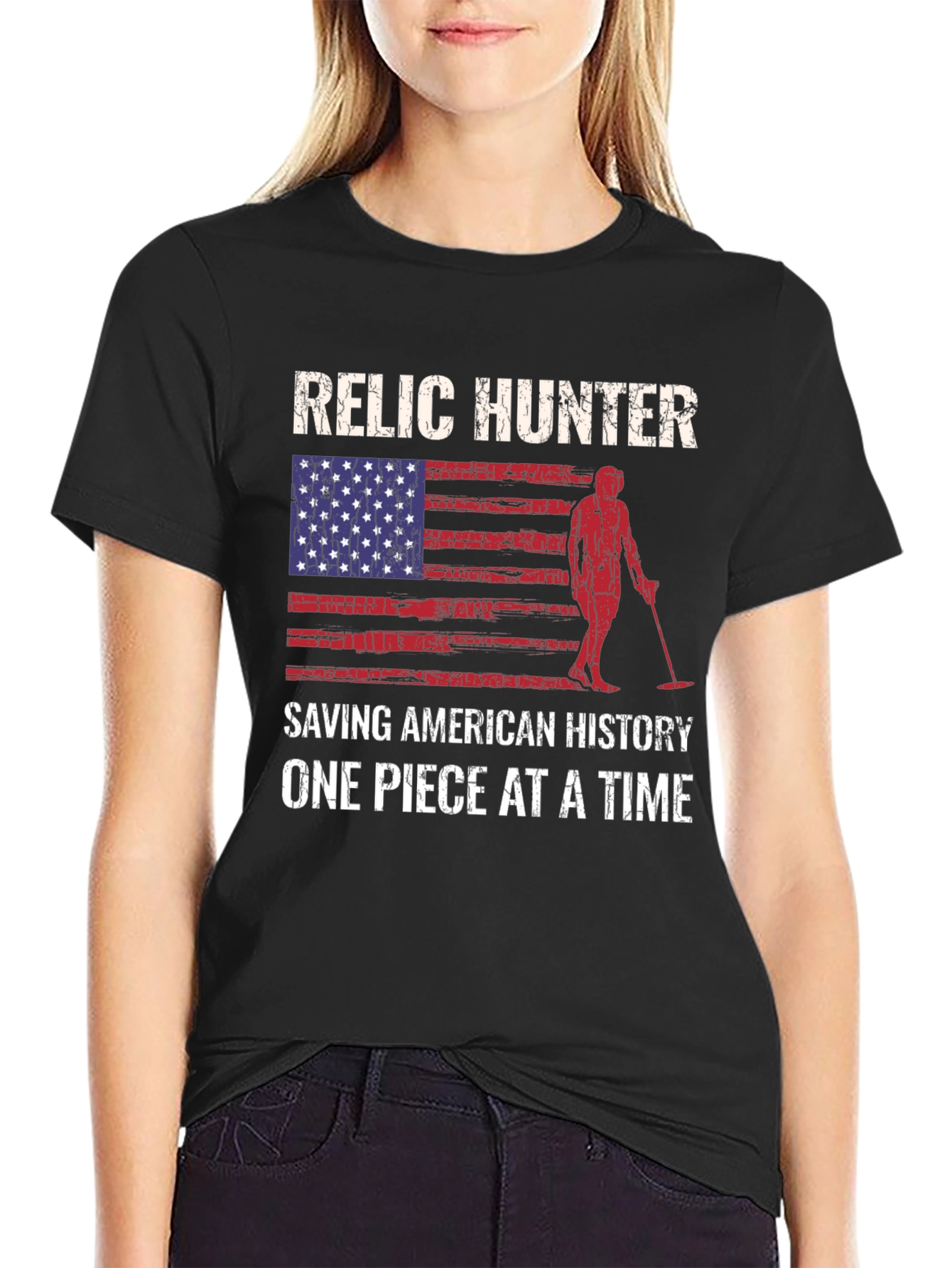 Relic Hunter American Flag T-Shirt